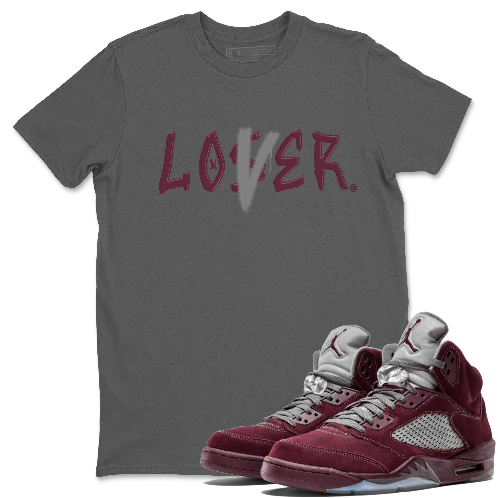 Loser Lover Unisex Tops - Air Jordan 5 Burgundy