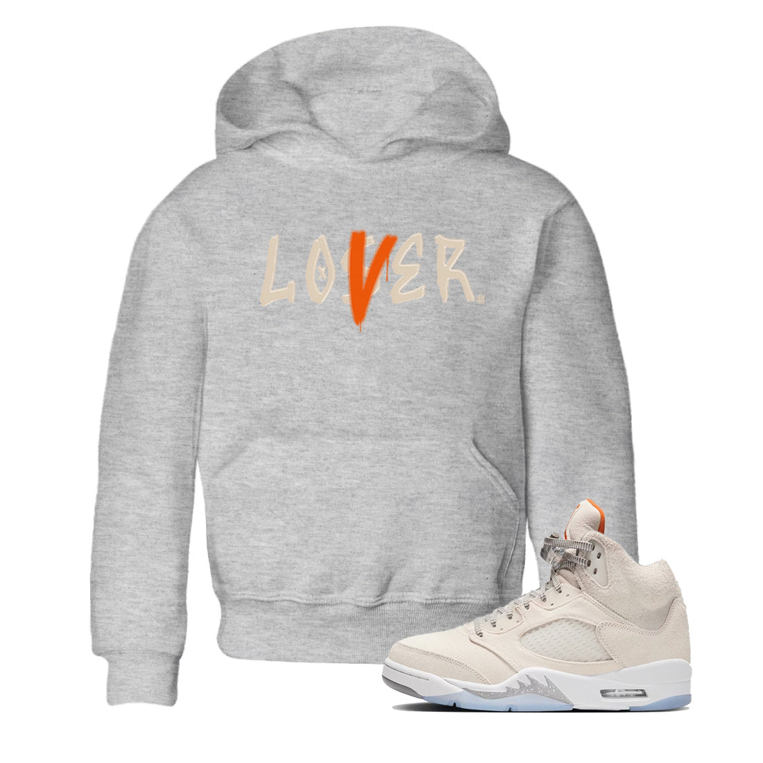 Loser Lover Kids Tops - Air Jordan 5 Craft