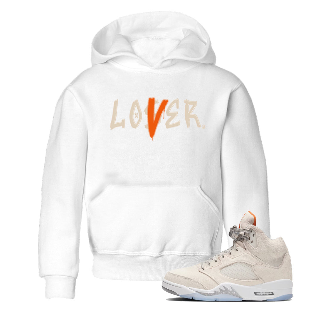 Loser Lover Kids Tops - Air Jordan 5 Craft