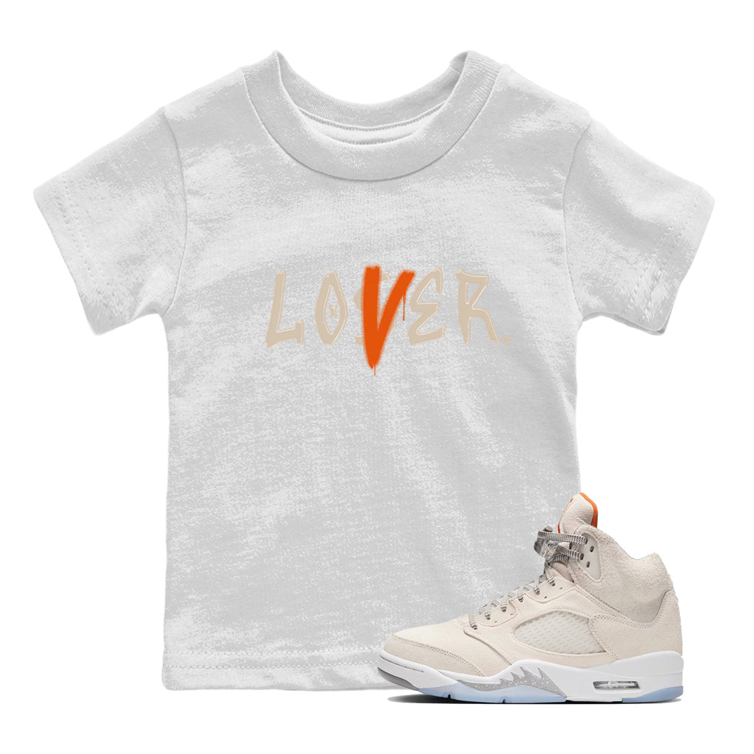Loser Lover Kids Tops - Air Jordan 5 Craft