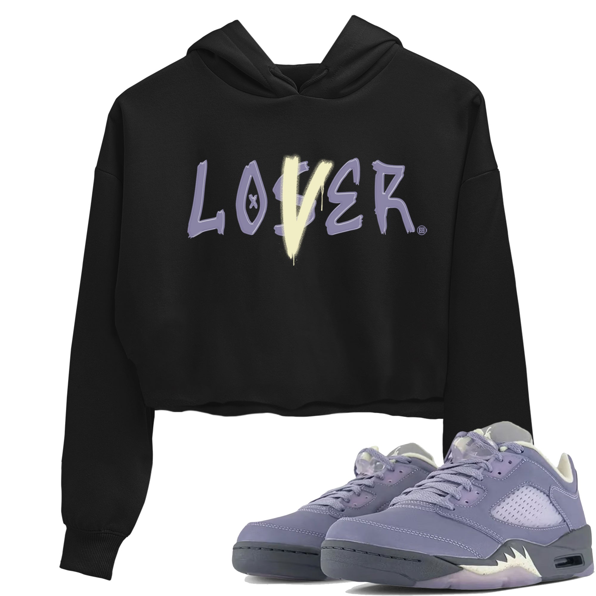 Loser Lover Women's Tops - Air Jordan 5 Indigo Haze