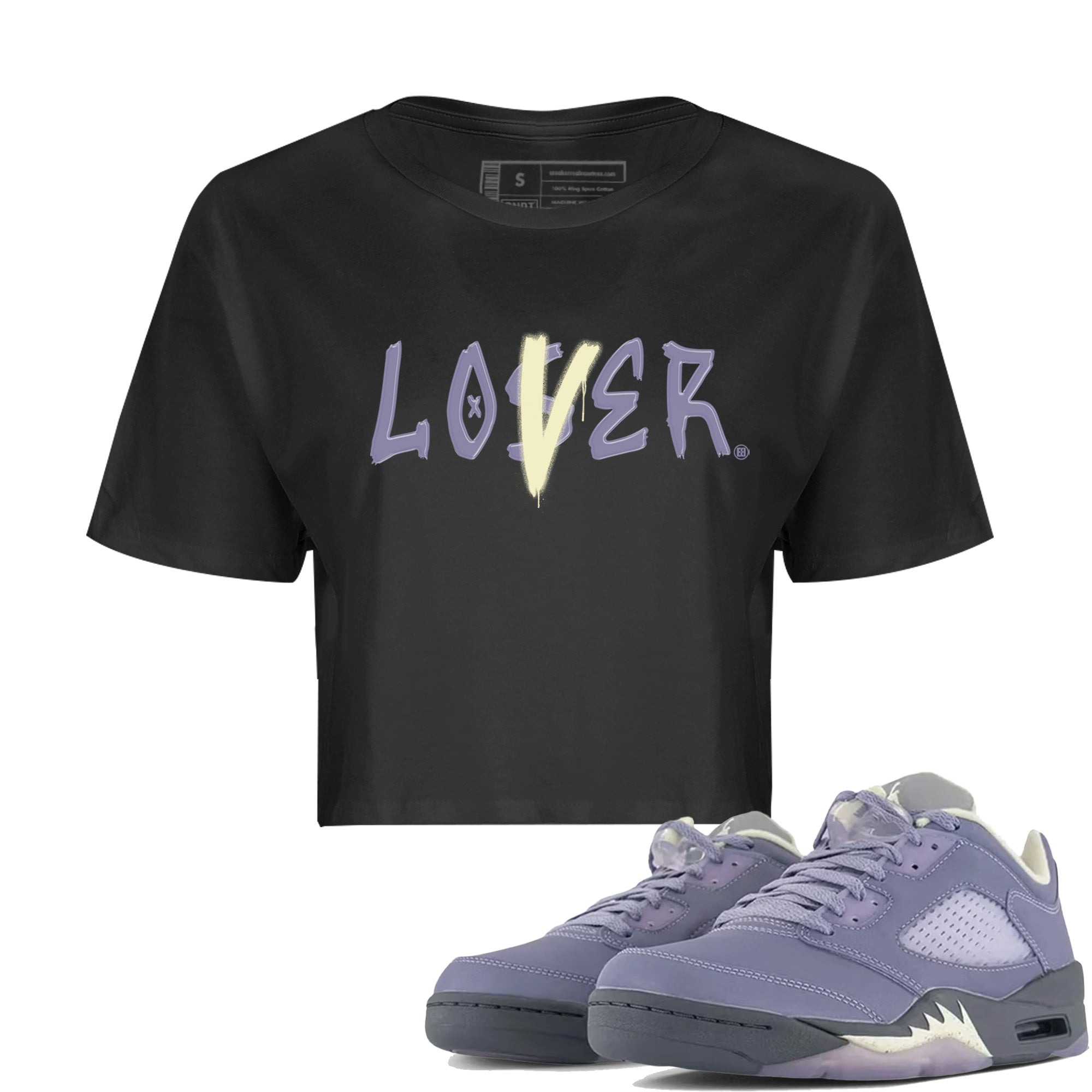 Loser Lover Women's Tops - Air Jordan 5 Indigo Haze