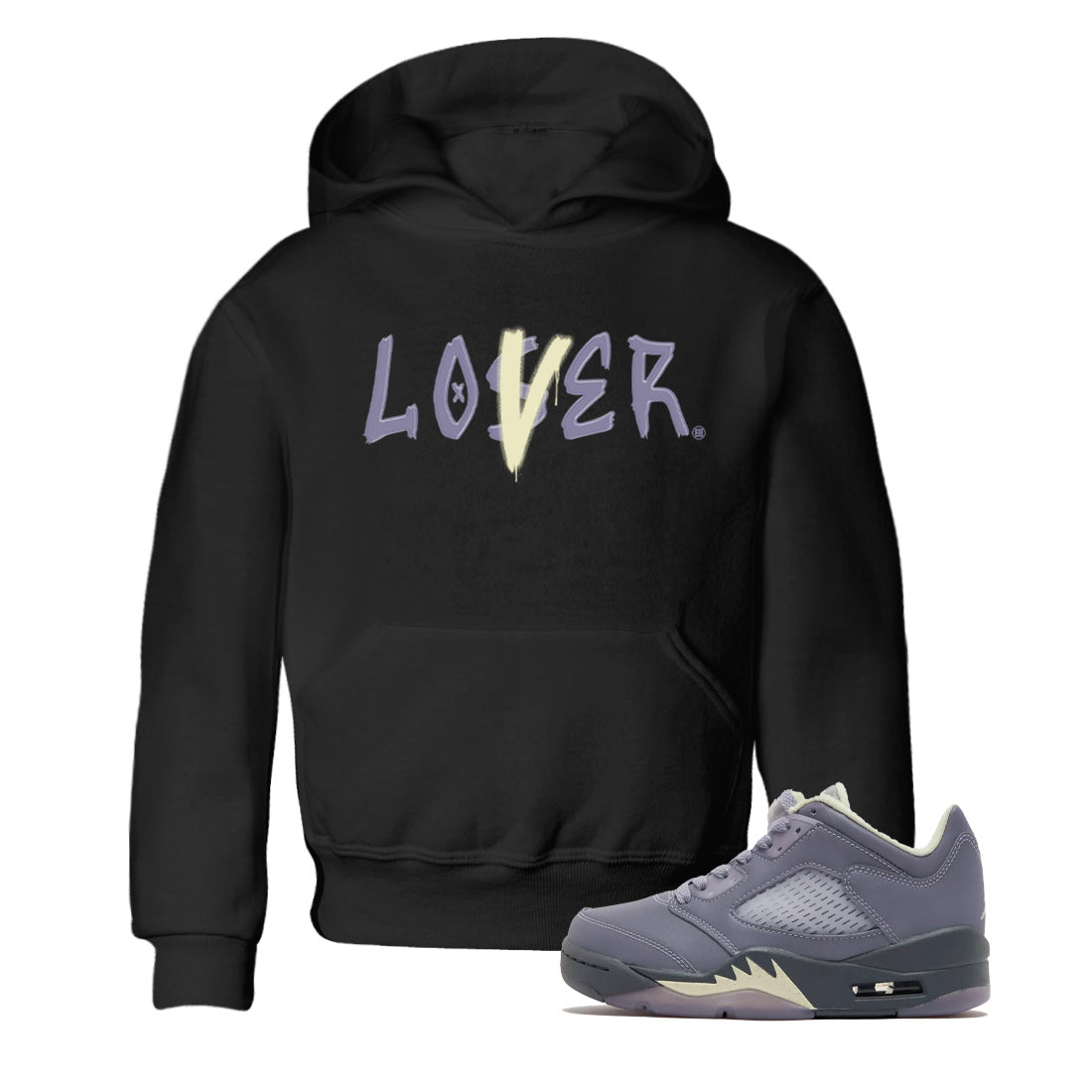 Loser Lover Kids Tops - Air Jordan 5 Indigo Haze