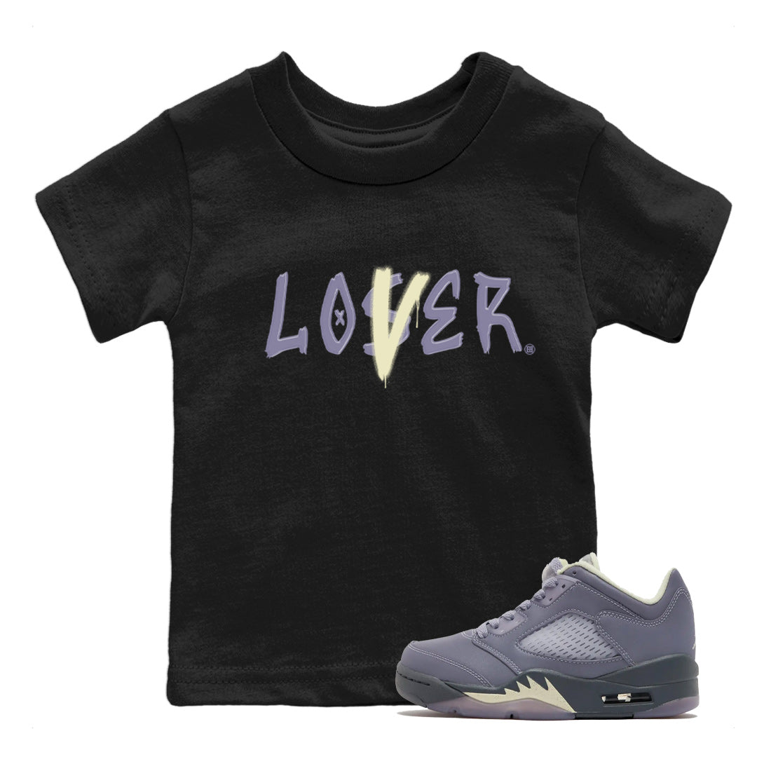 Loser Lover Kids Tops - Air Jordan 5 Indigo Haze