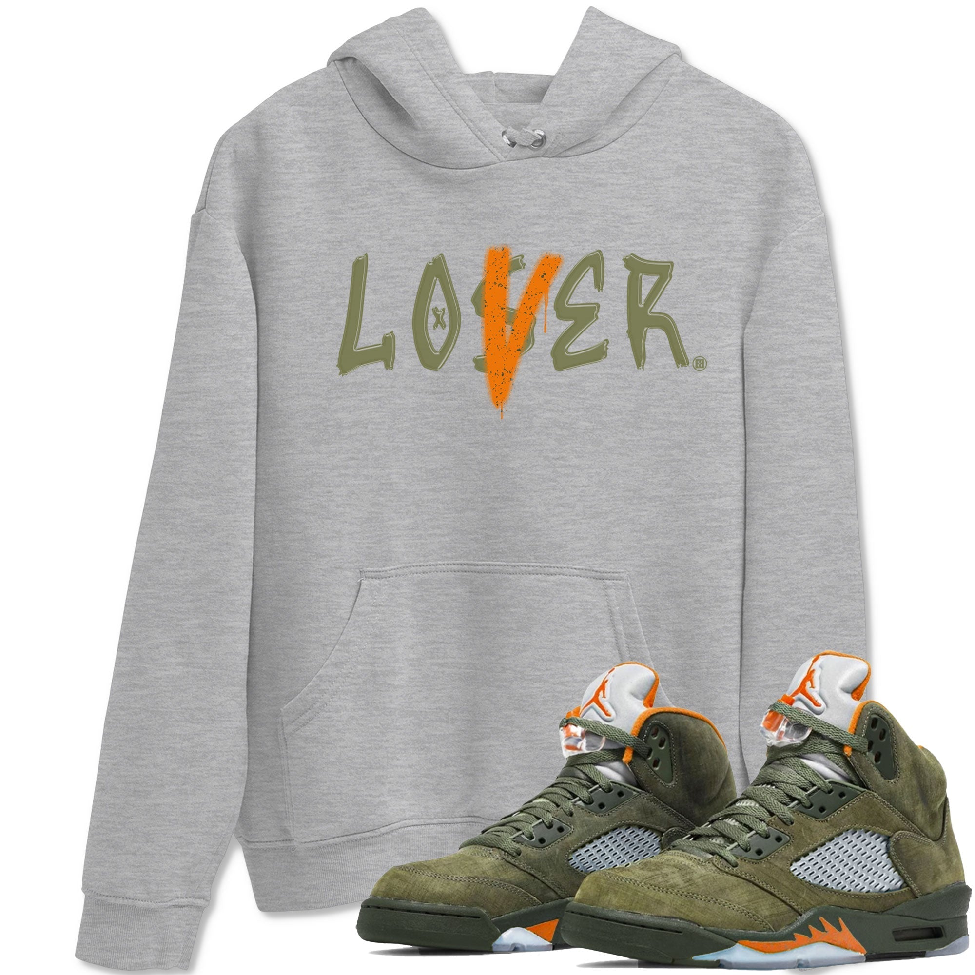 Loser Lover snkmatch Tees - Air Jordan 5 Olive