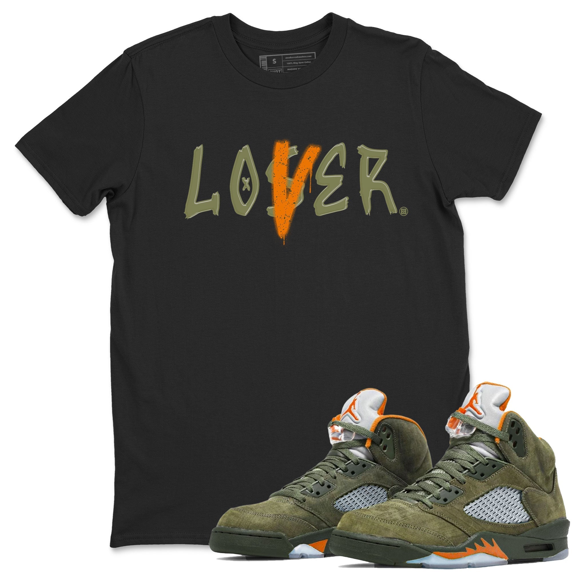 Loser Lover snkmatch Tees - Air Jordan 5 Olive