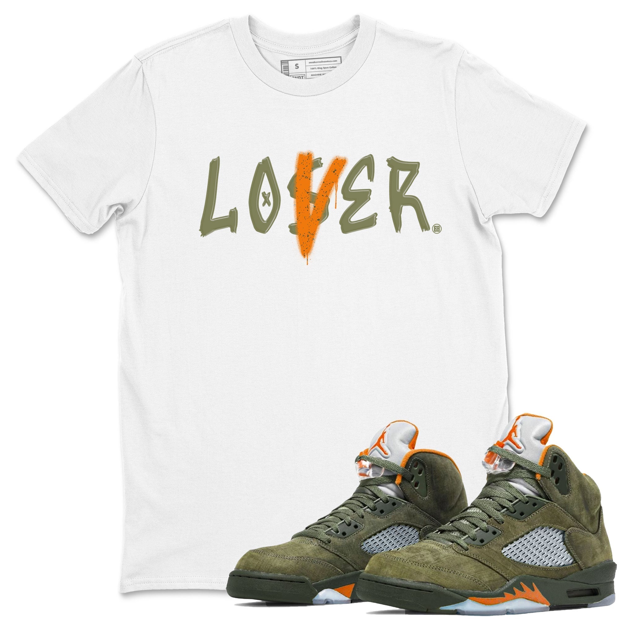 Loser Lover snkmatch Tees - Air Jordan 5 Olive
