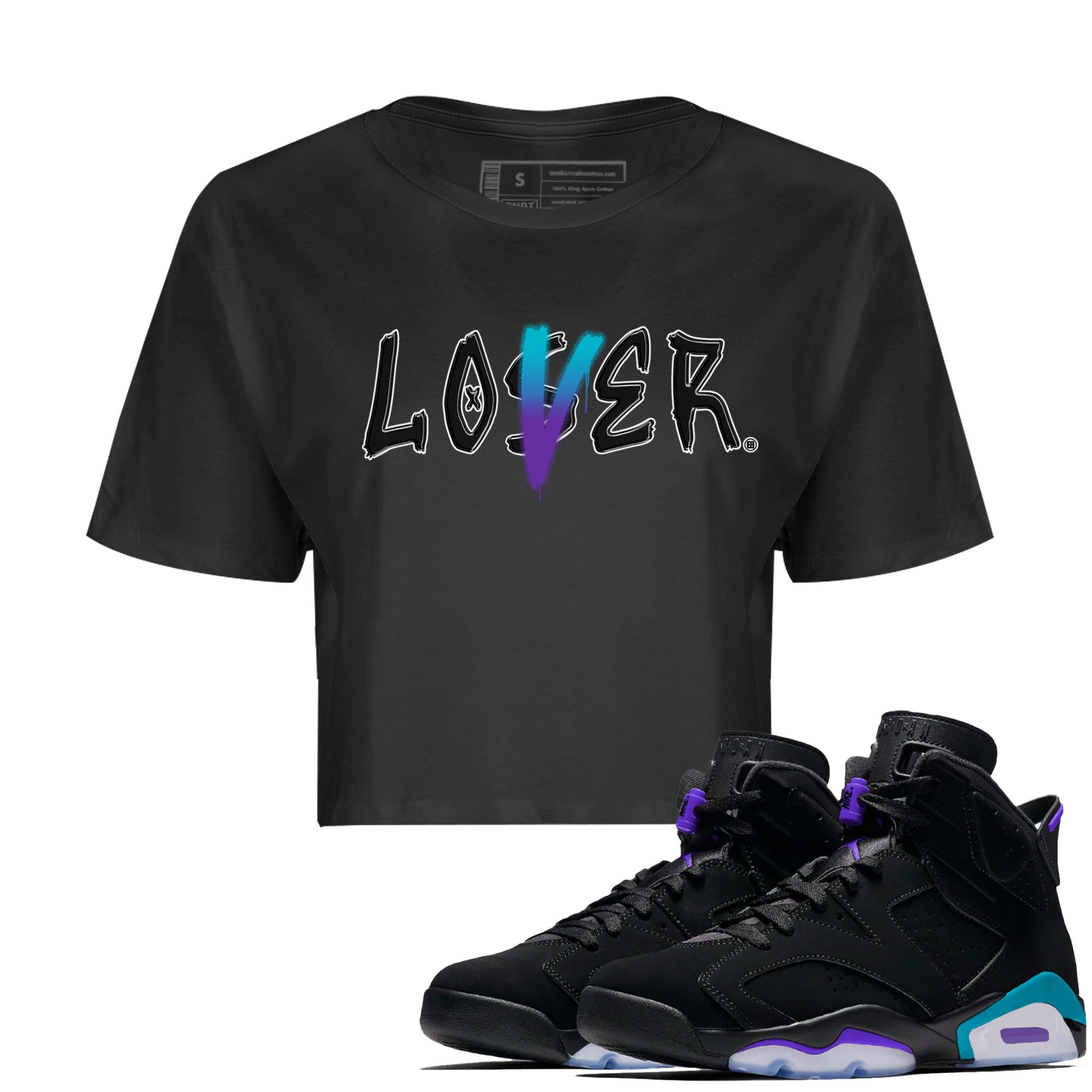 Loser Lover Women's Tops - Air Jordan 6 Aqua