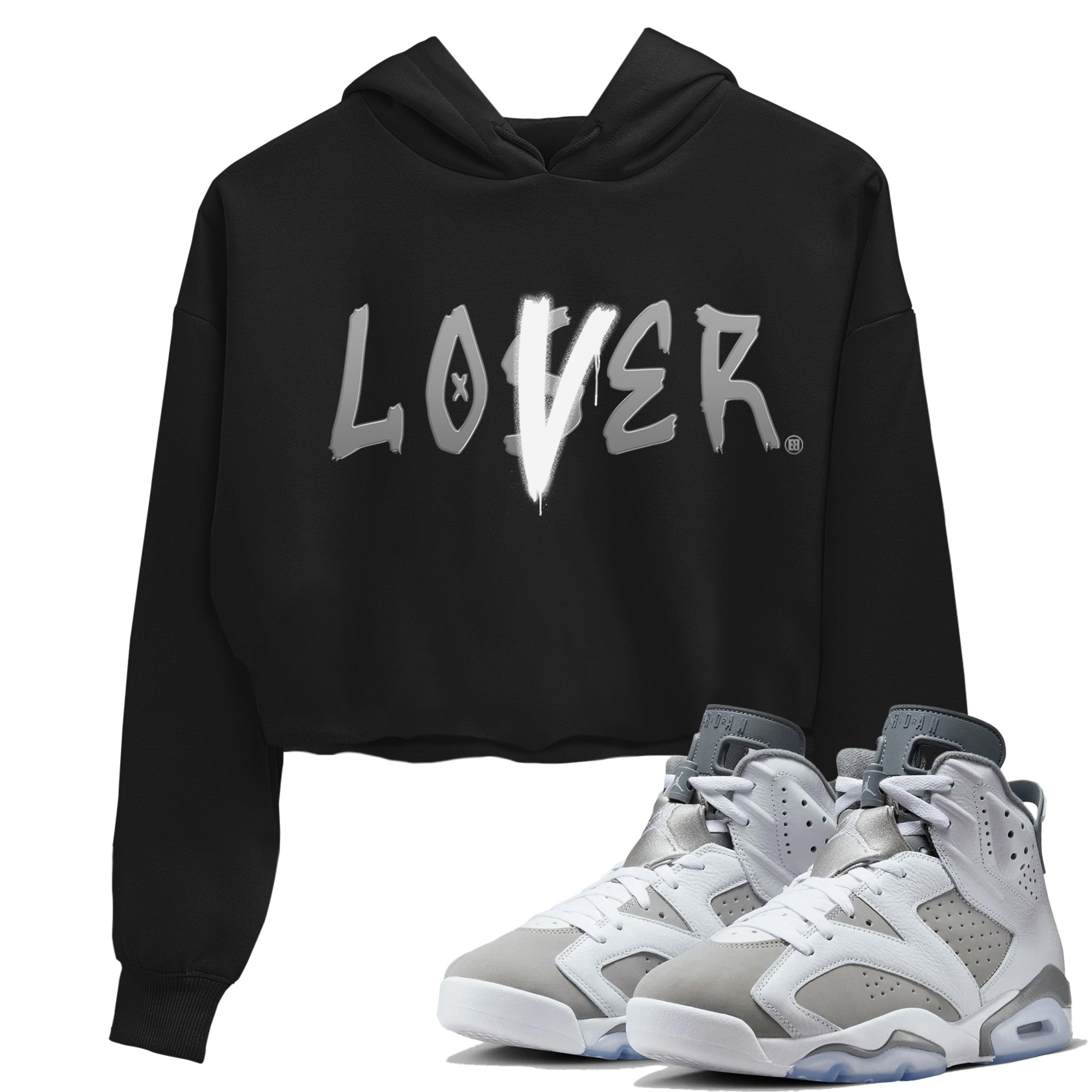 Loser Lover Women's Tops - Air Jordan 6 Cool Grey