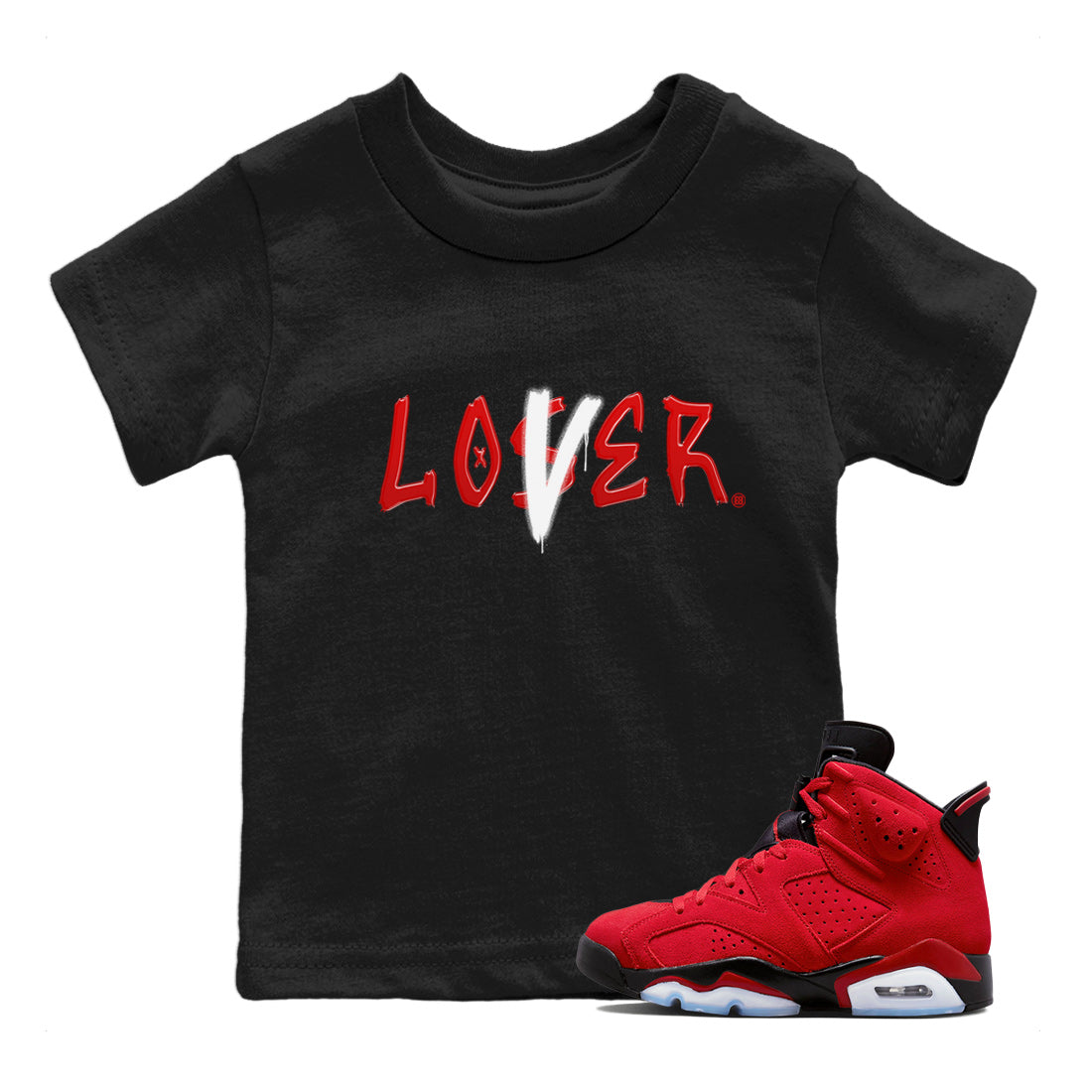 Loser Lover Kids Tops - Air Jordan 6 Toro Bravo
