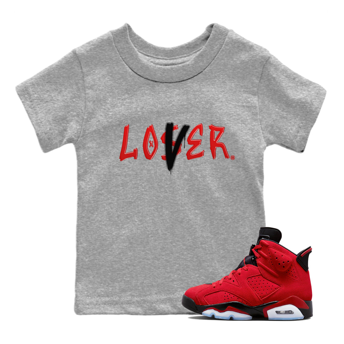 Loser Lover Kids Tops - Air Jordan 6 Toro Bravo