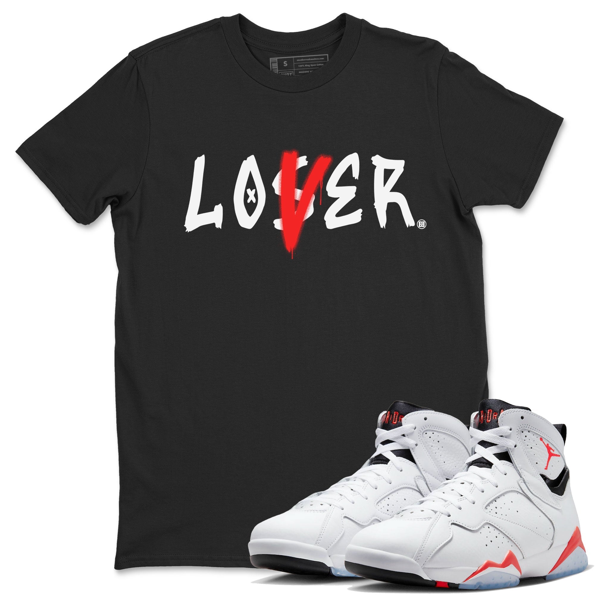 Loser Lover snkmatch Tee - Air Jordan 7 White Infrared