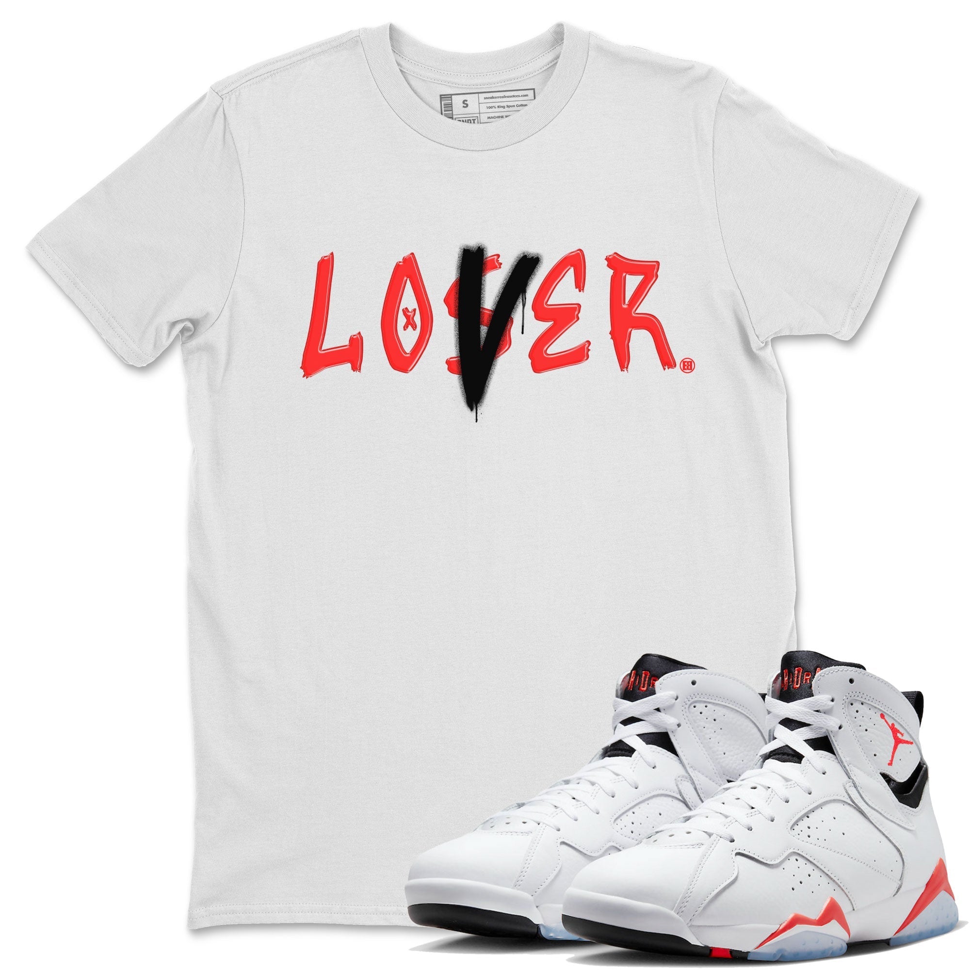 Loser Lover snkmatch Tee - Air Jordan 7 White Infrared