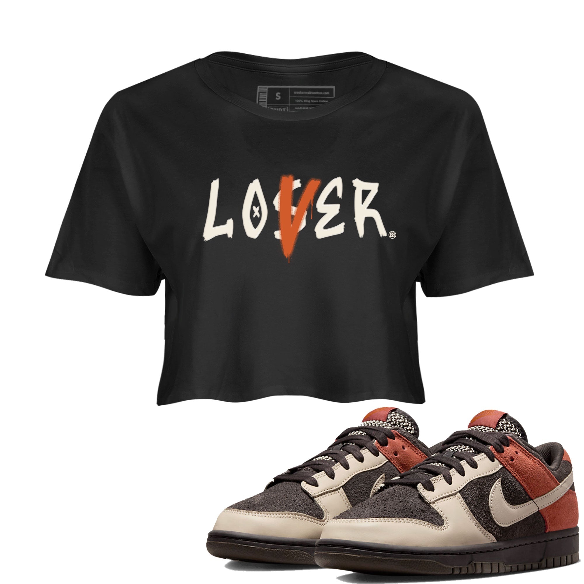 Loser Lover snkmatch Women's Top - Dunk Low Red Panda