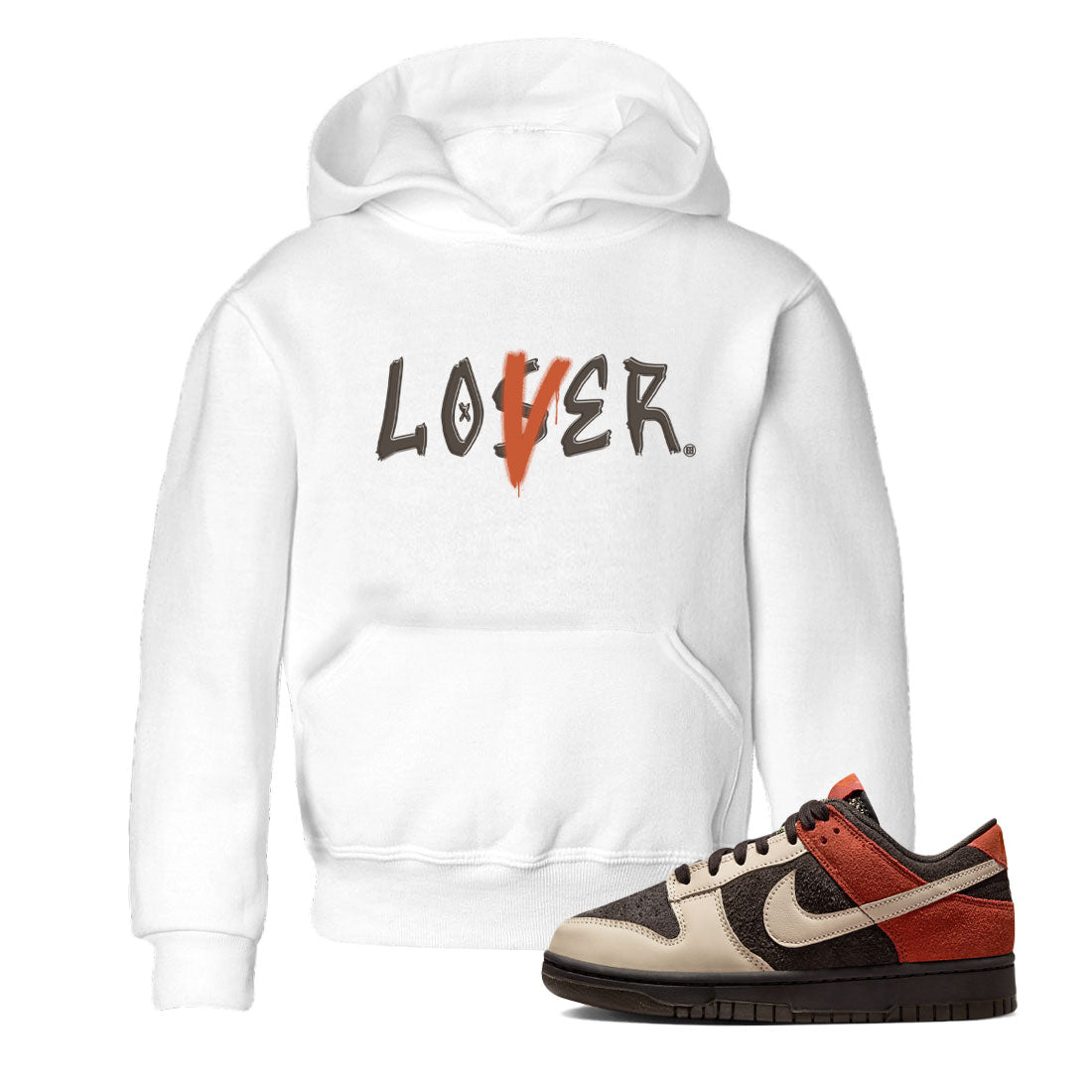 Loser Lover snkmatch Tee Kids - Dunk Low Red Panda