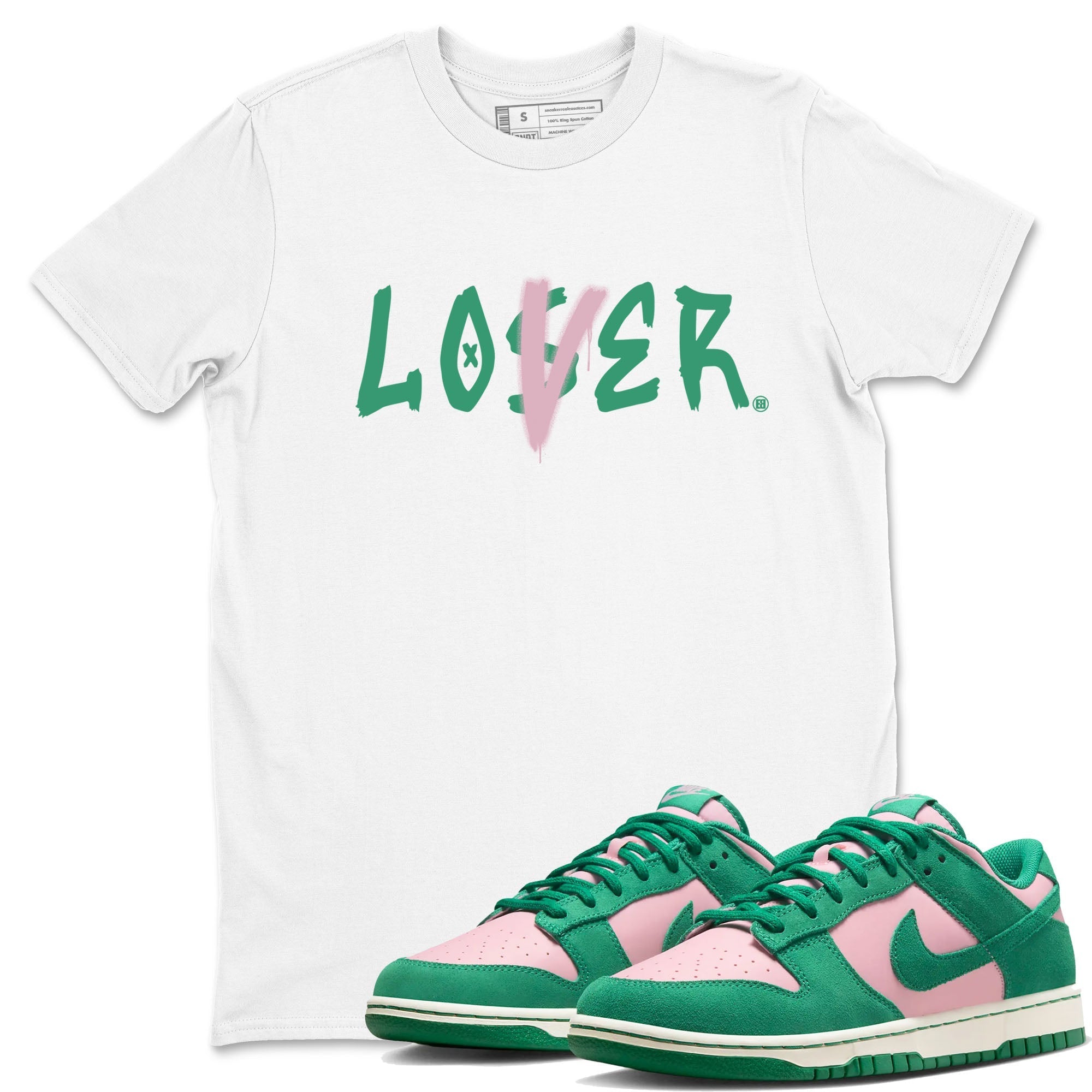 Loser Lover snkmatch Tees - Dunk Medium Soft Pink Malachite