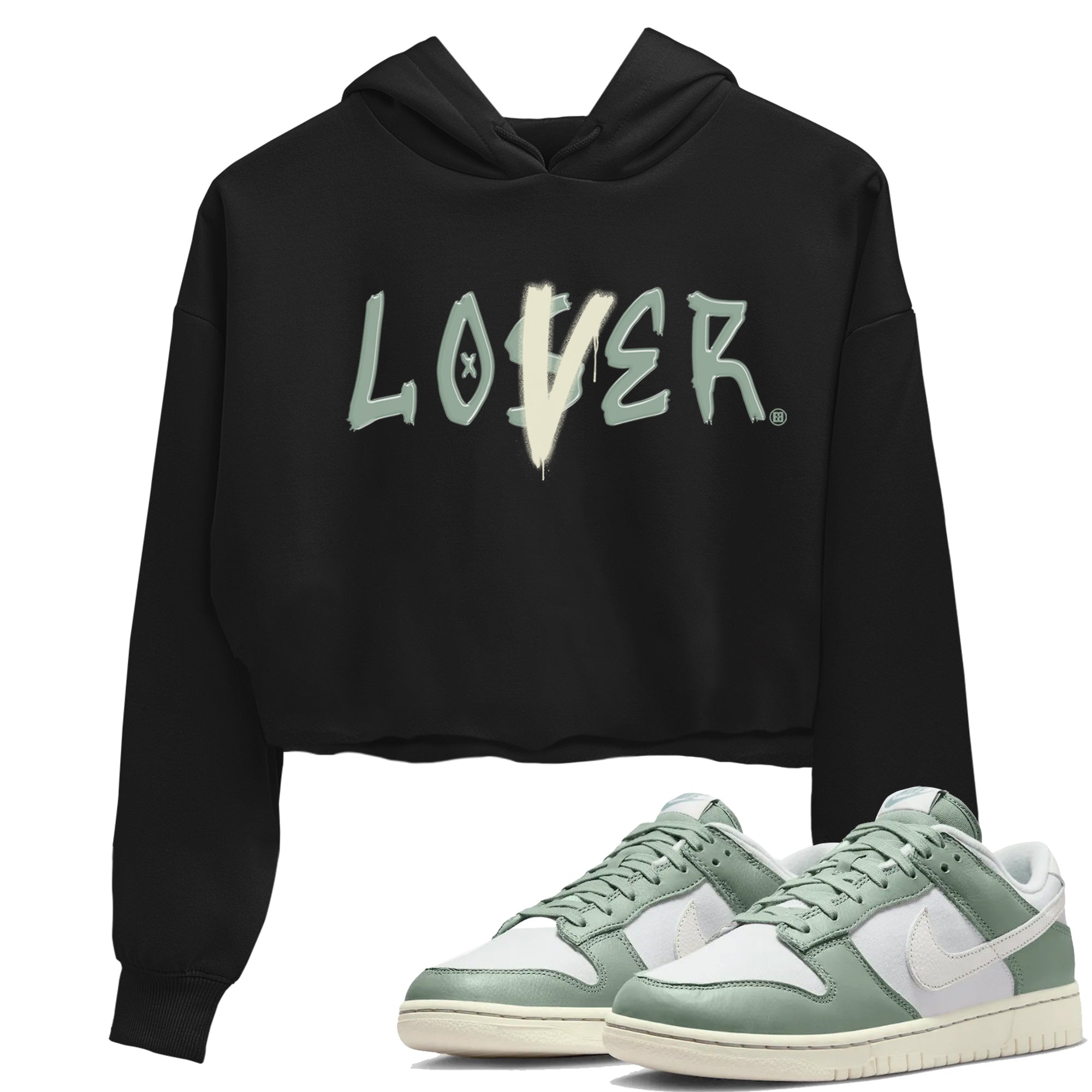 Loser Lover Women's Tops - Dunk Mica Green