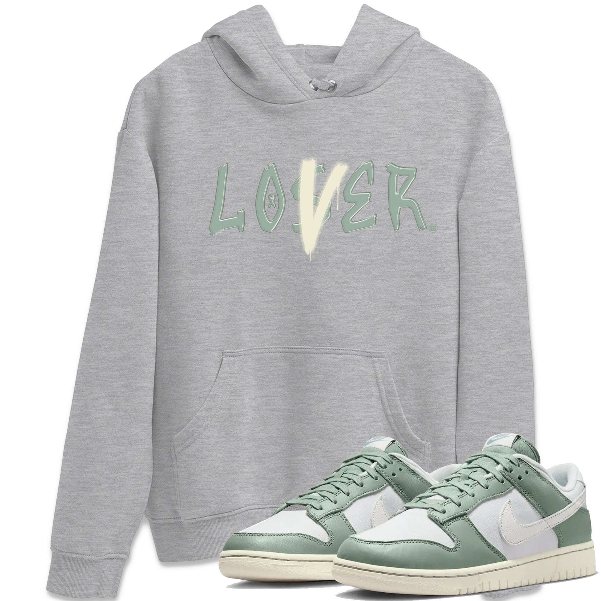 Loser Lover Unisex Tops - Dunk Mica Green