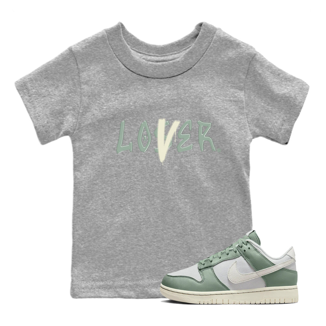 Loser Lover Kids Tops - Dunk Mica Green