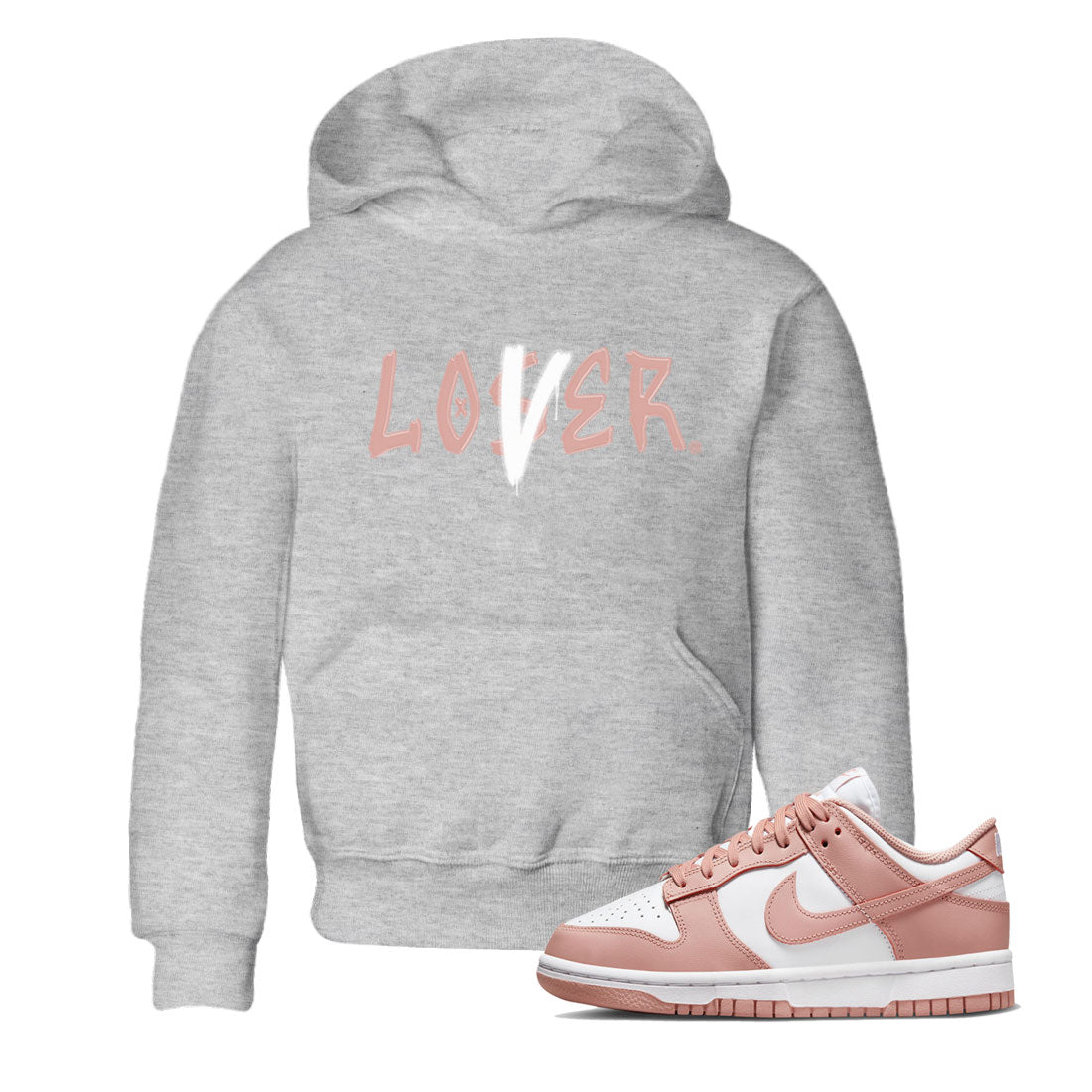 Loser Lover snkmatch Tee Kids - Dunk Rose Whisper