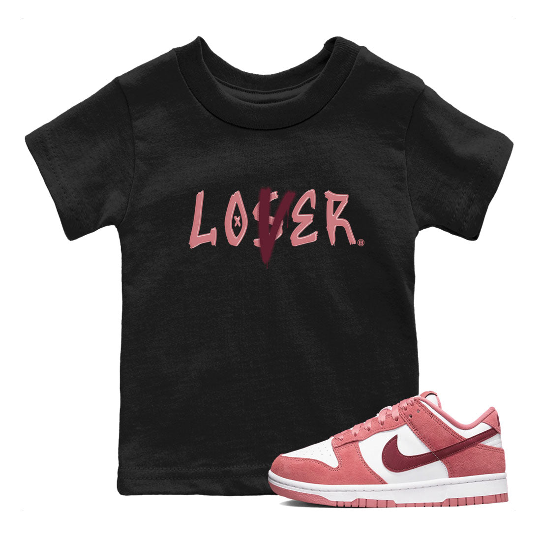 Loser Lover snkmatch Tees Kids - Dunk Valentines Day 2024