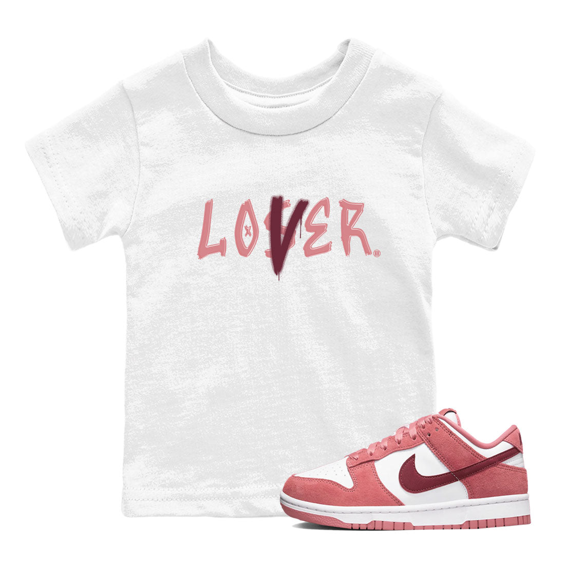 Loser Lover snkmatch Tees Kids - Dunk Valentines Day 2024
