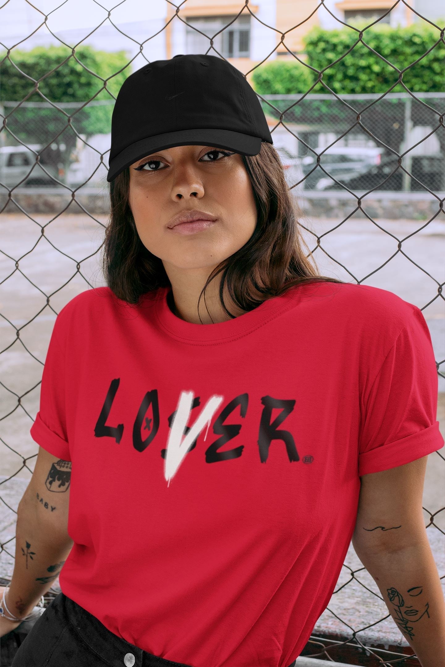 Loser Lover Unisex Tops - Air Jordan 1 Bred Patent