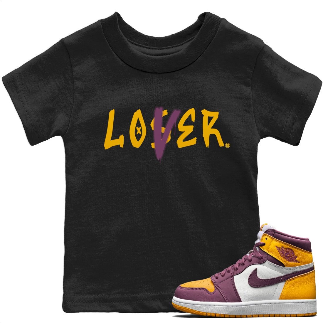 Loser Lover Kids Tops - Air Jordan 1 Brotherhood
