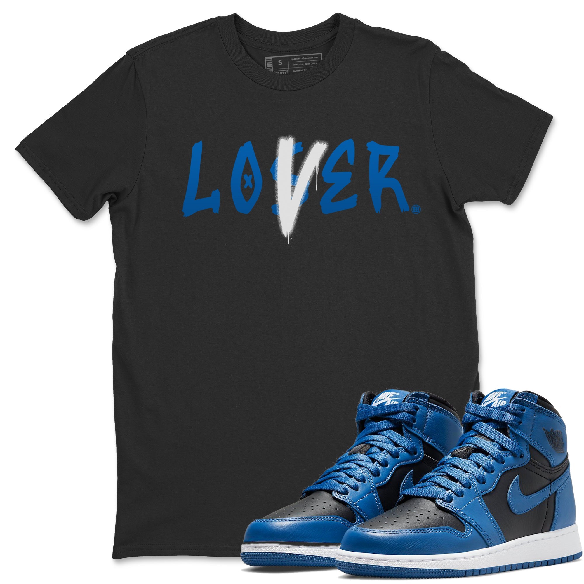 Loser Lover Unisex Tops - Air Jordan 1 Dark Marina Blue