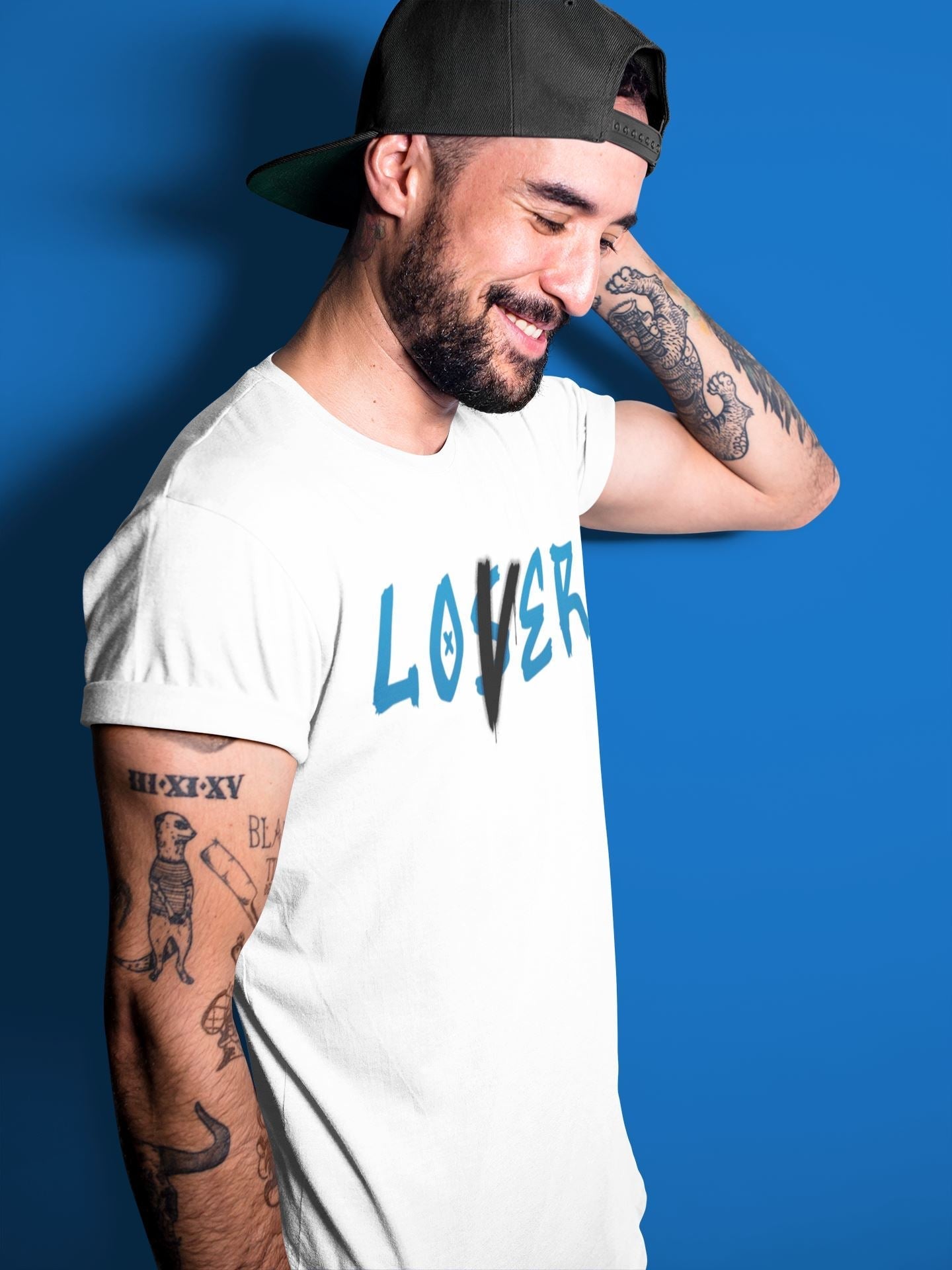 Loser Lover Unisex Tops - Air Jordan 1 Dark Marina Blue