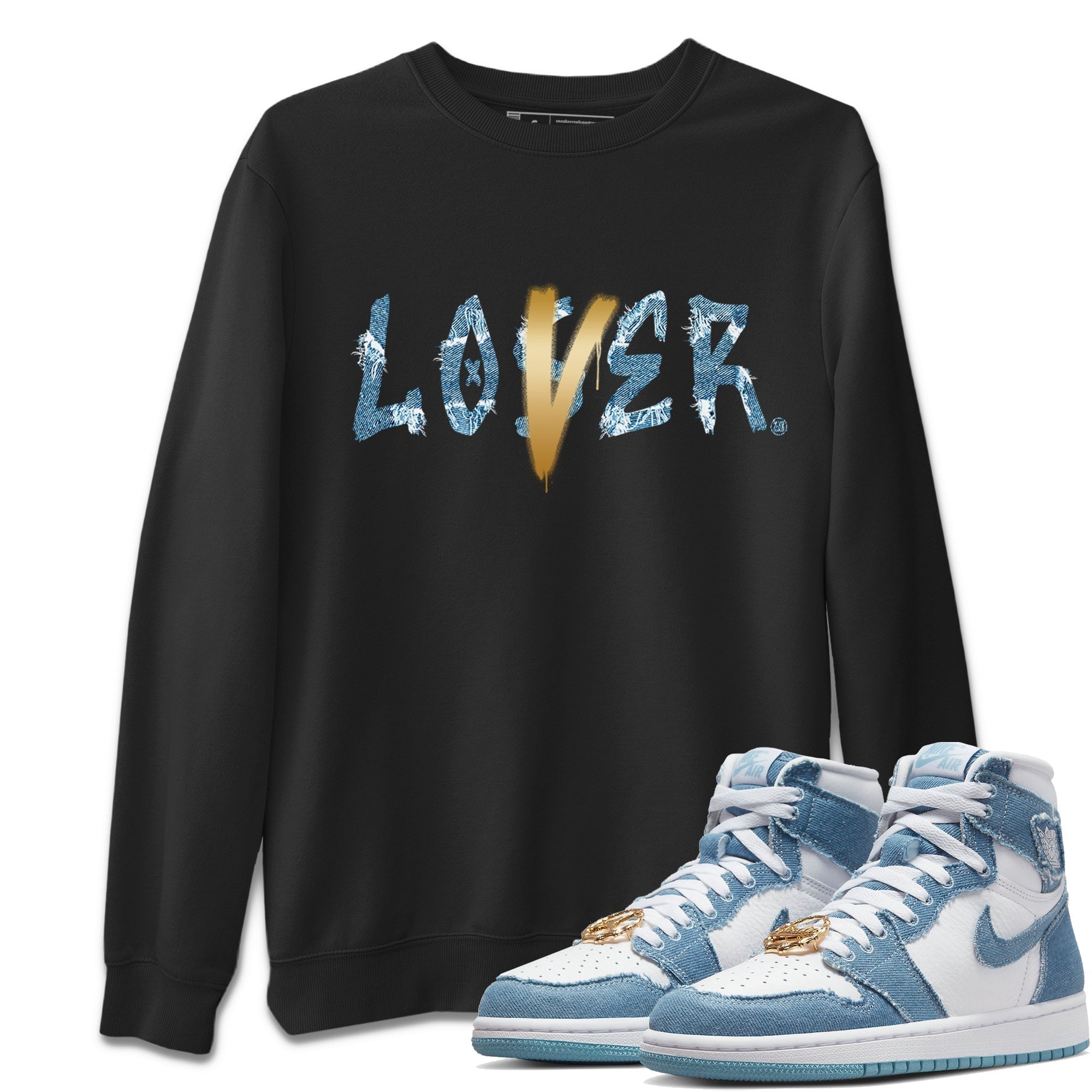 Loser Lover Unisex Tops - Air Jordan 1 Denim