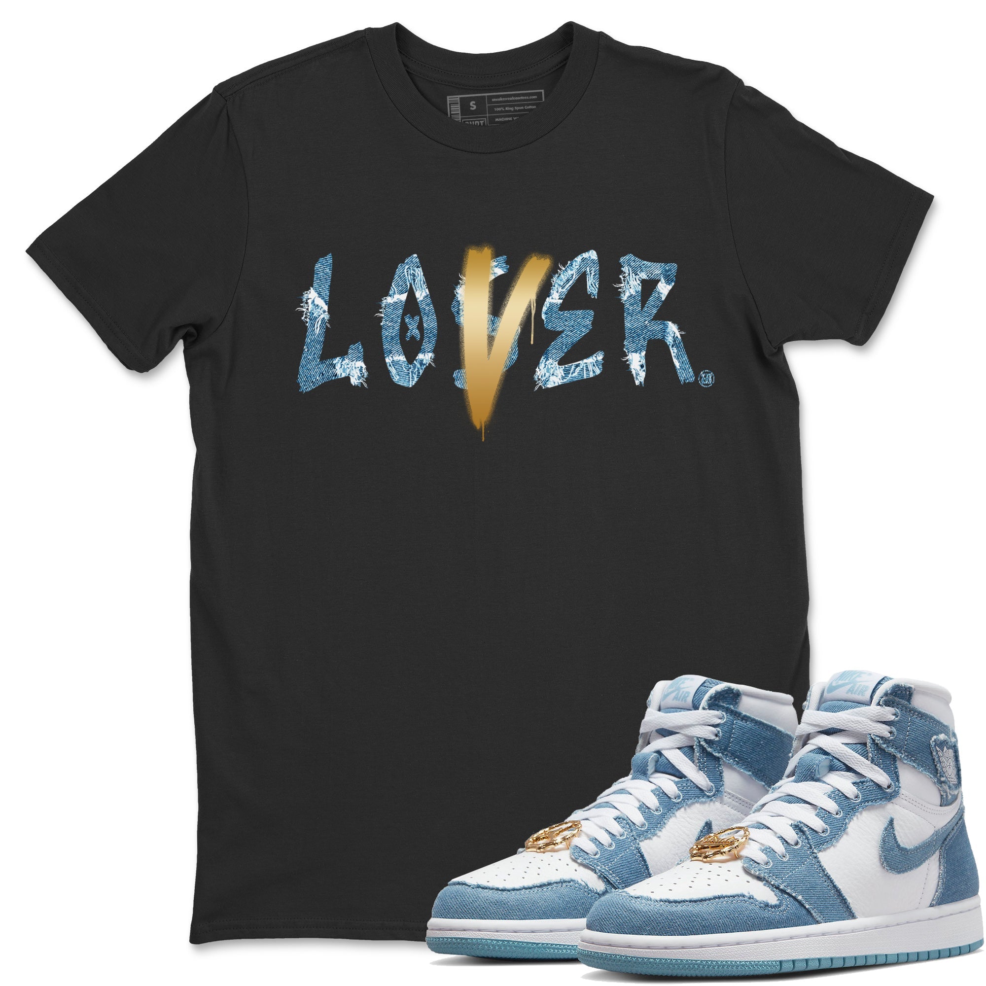 Loser Lover Unisex Tops - Air Jordan 1 Denim