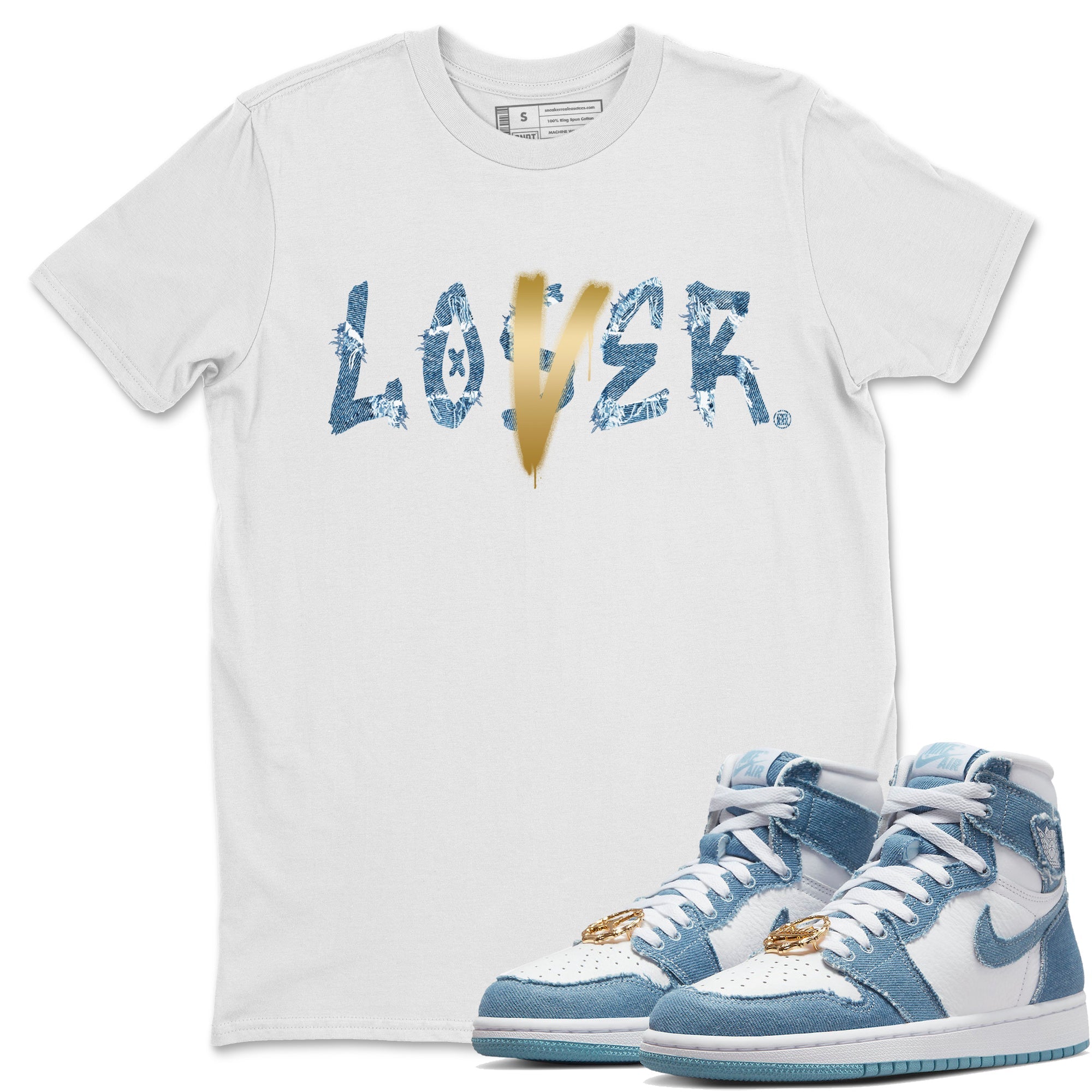 Loser Lover Unisex Tops - Air Jordan 1 Denim