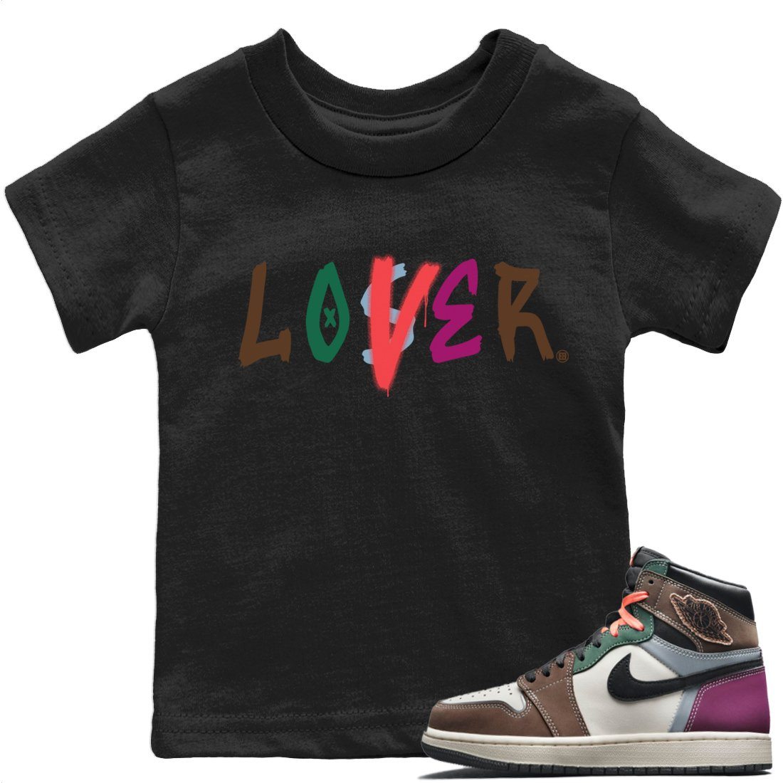 Loser Lover Kids Tops - Air Jordan 1 Hand Crafted