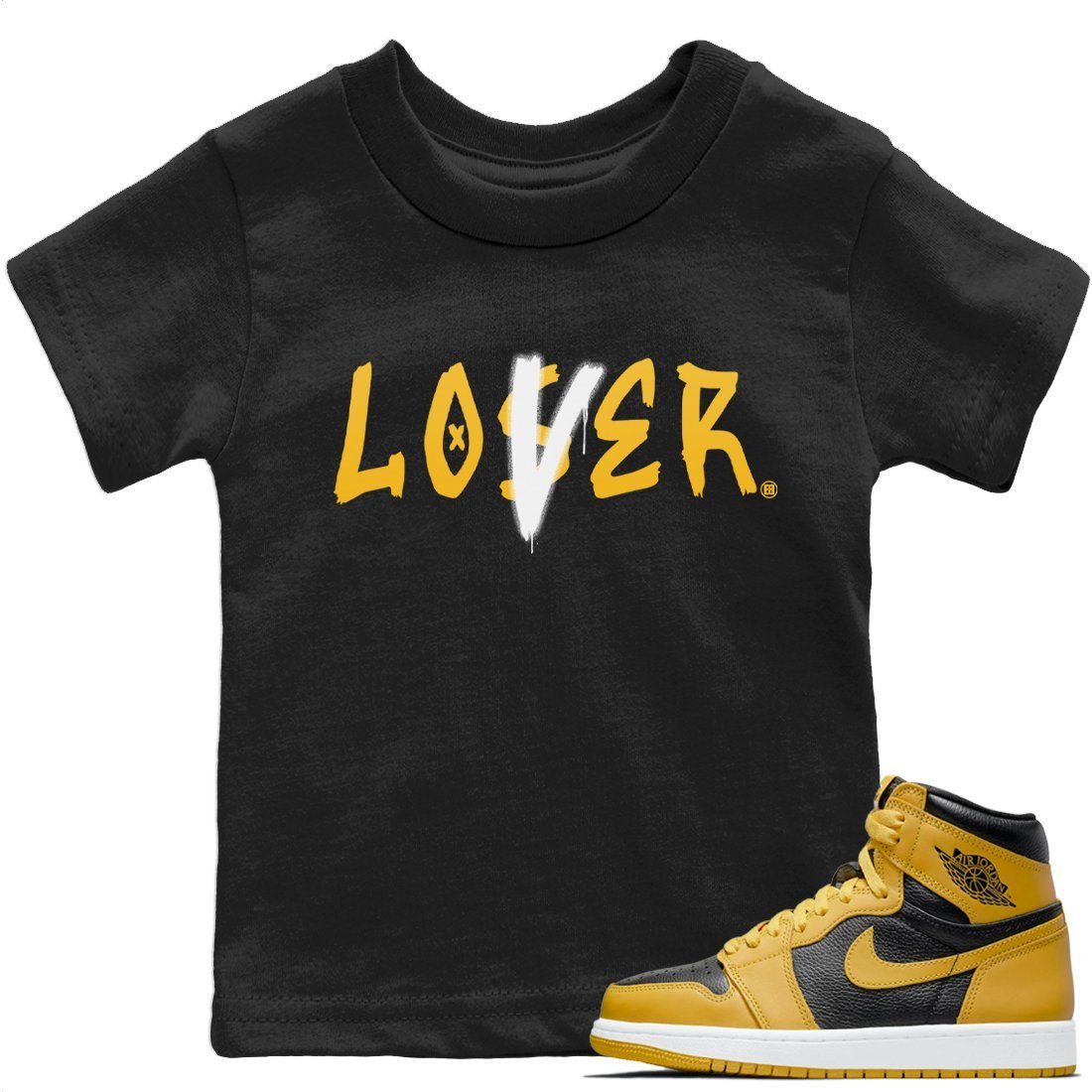Loser Lover Kids Tops - Air Jordan 1 Pollen