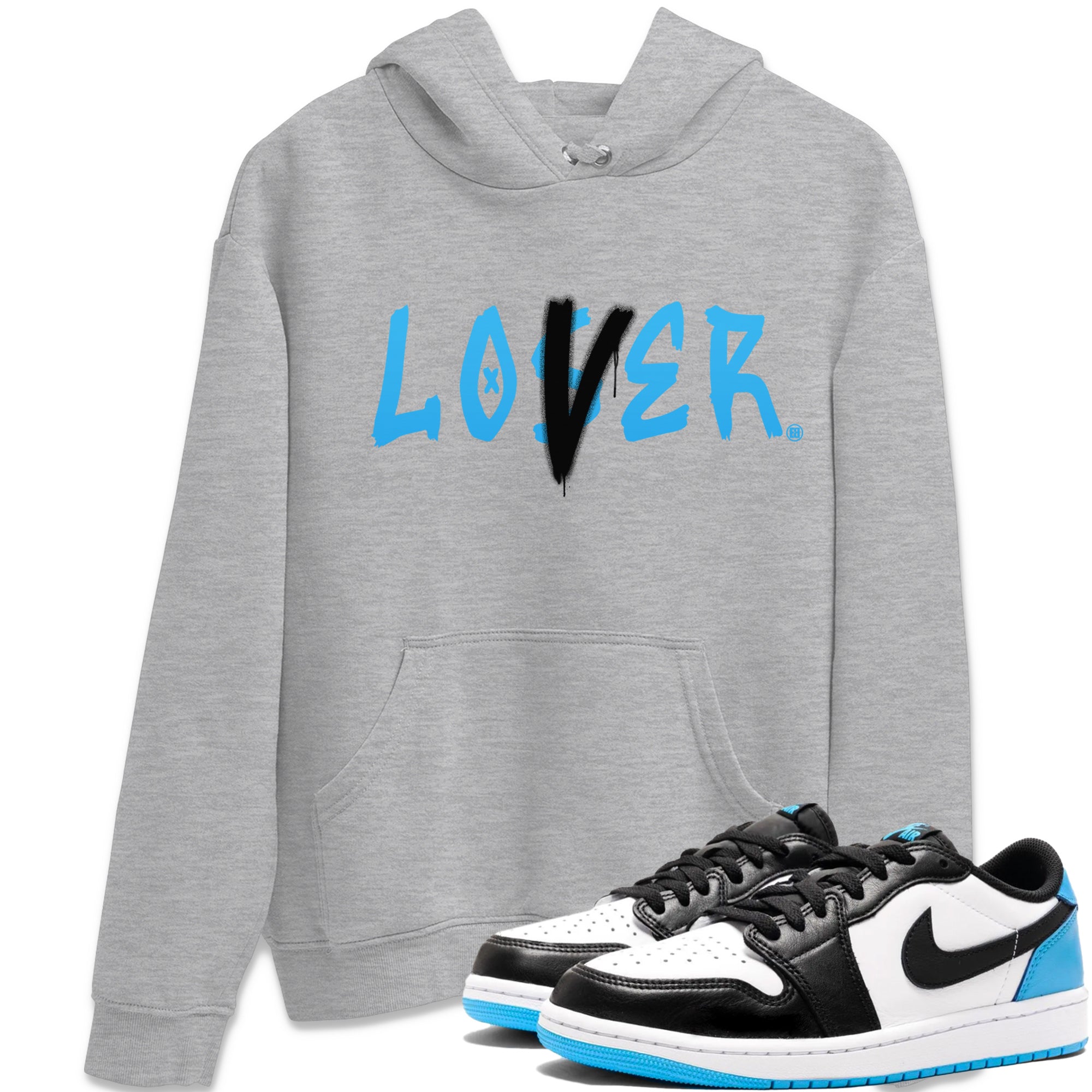 Loser Lover Unisex Tops - Air Jordan 1 Powder Blue