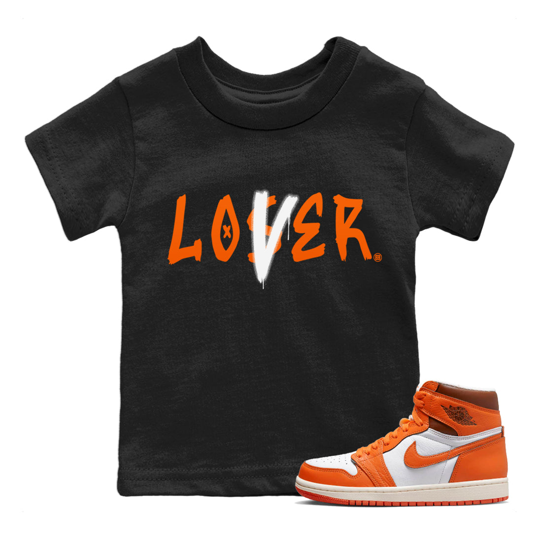 Loser Lover Kids Tops - Air Jordan 1 Starfish