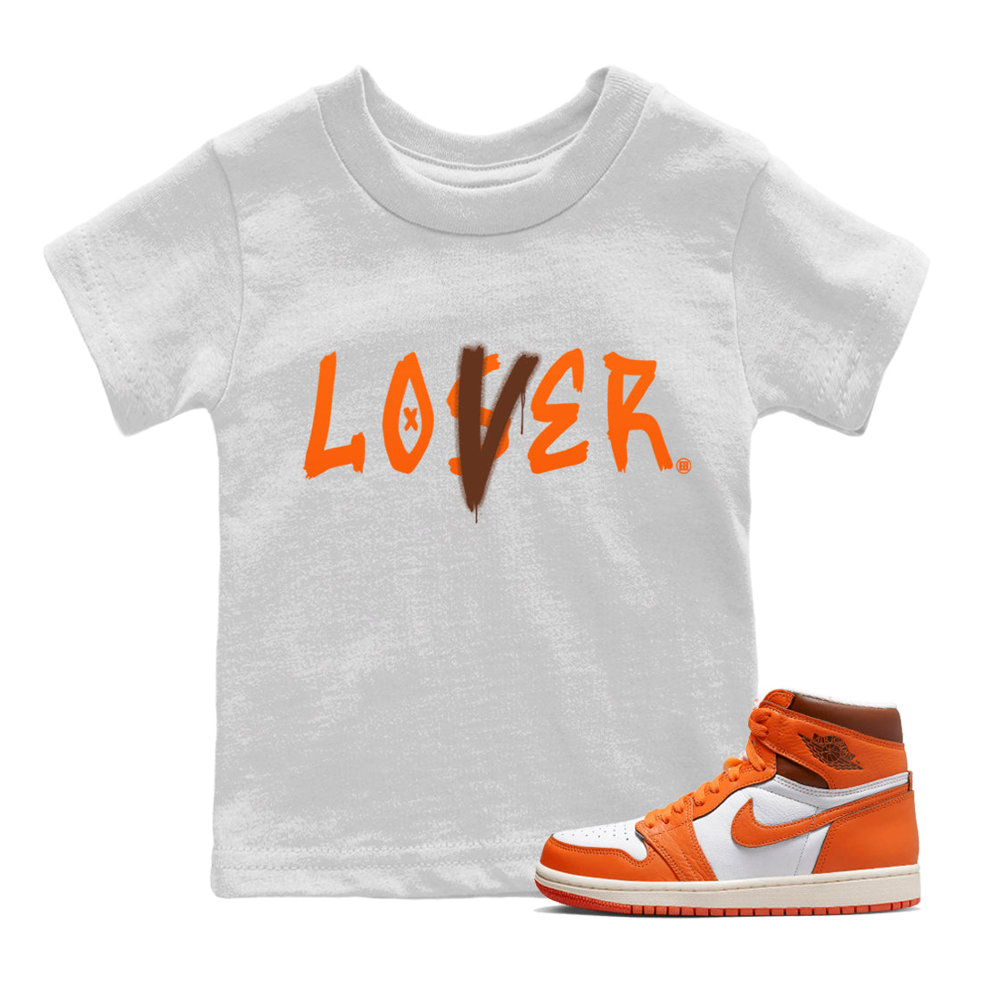 Loser Lover Kids Tops - Air Jordan 1 Starfish