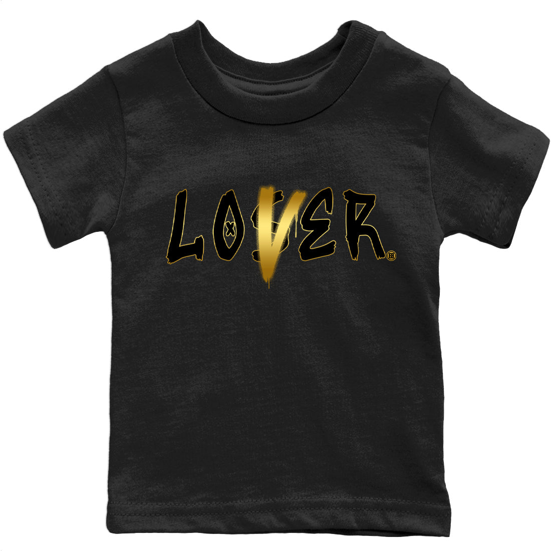 Loser Lover Kids Tops - Air Jordan 12 Black Taxi