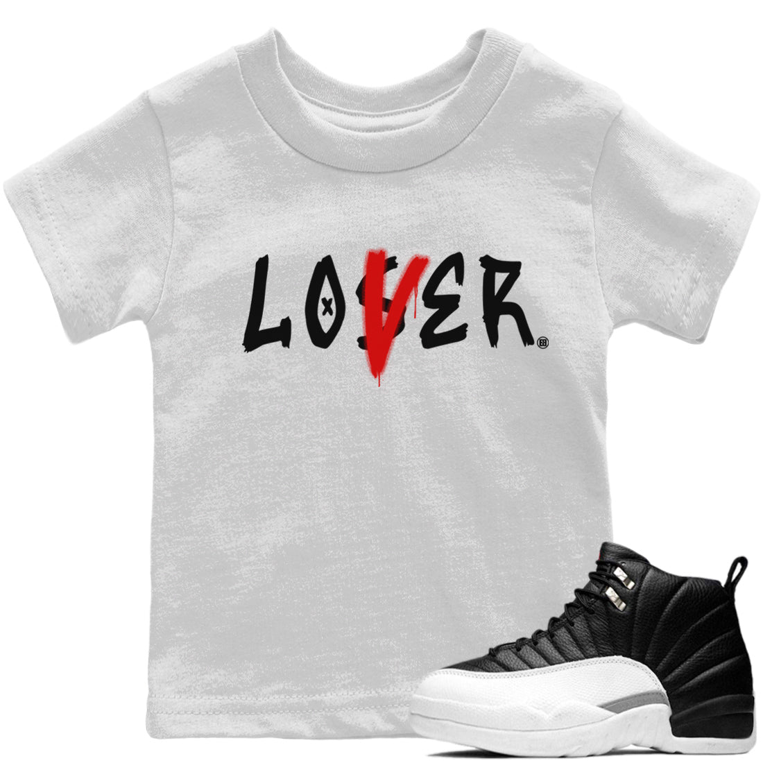 Loser Lover Kids Tops - Air Jordan 12 Playoffs