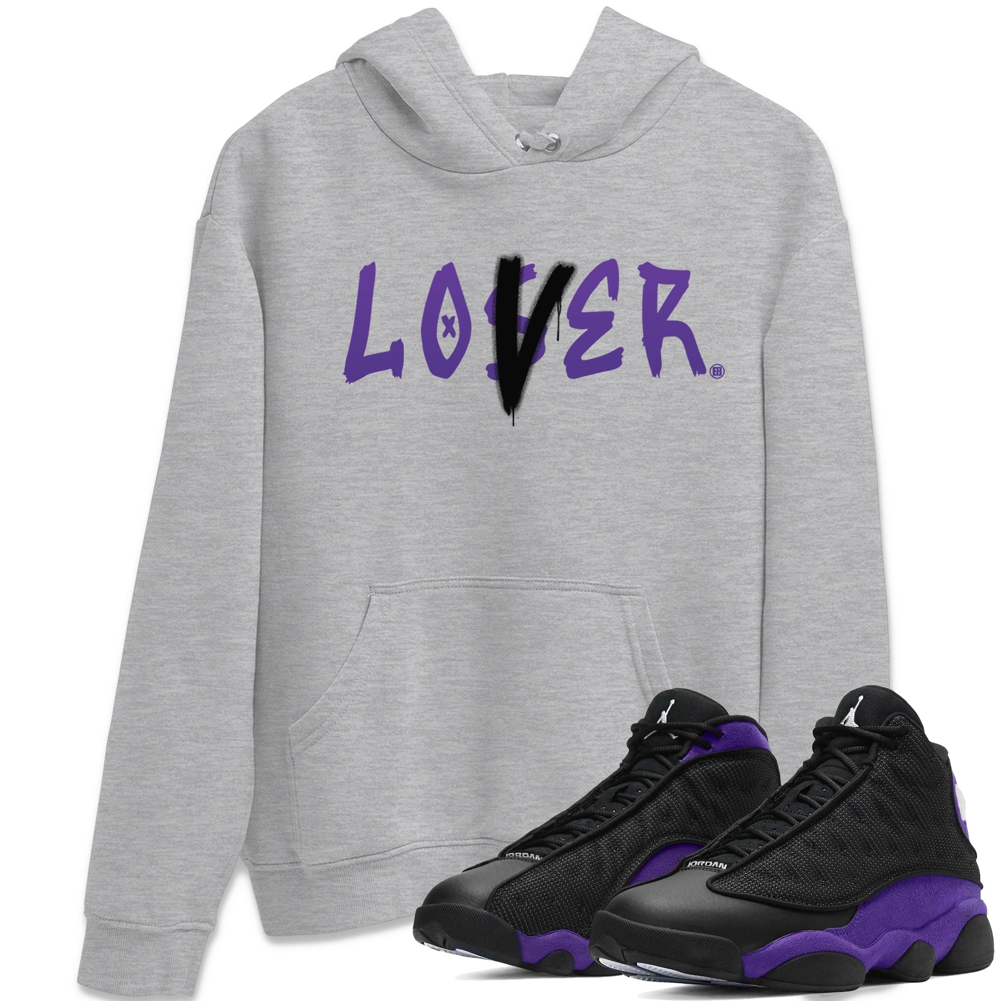 Loser Lover Unisex Tops - Air Jordan 13 Court Purple