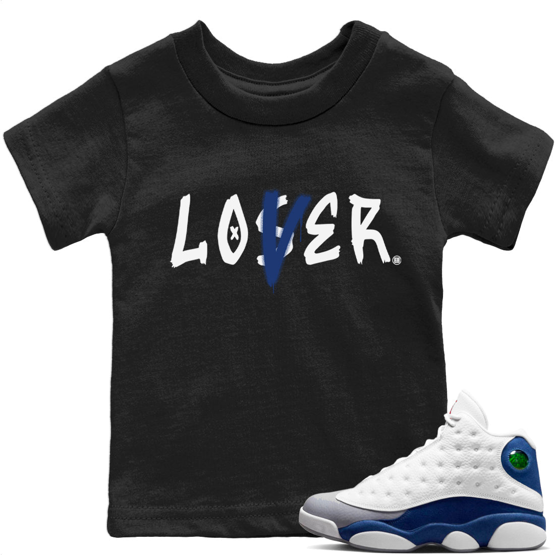 Loser Lover Kids Tops - Air Jordan 13 French Blue