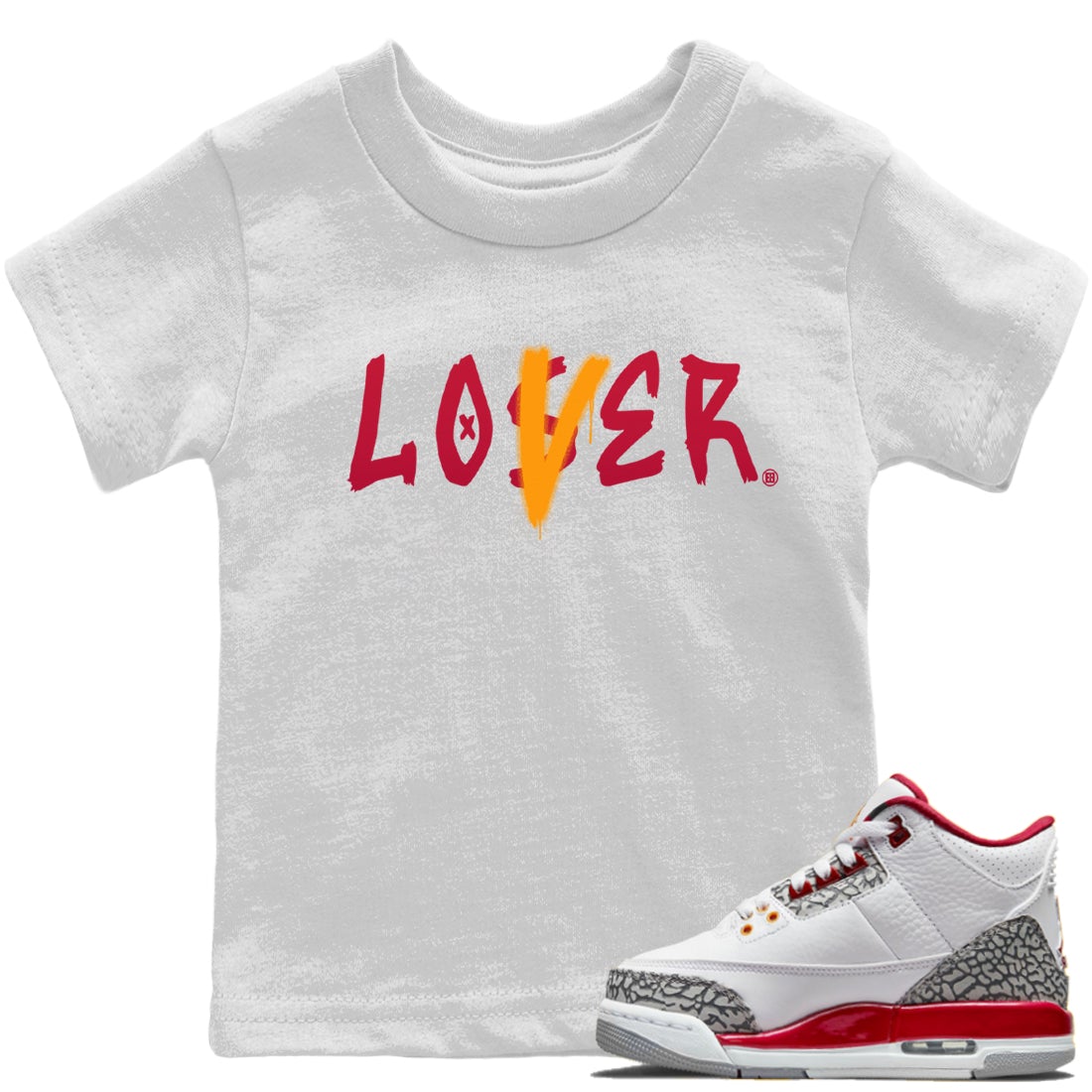 Loser Lover Kids Tops - Air Jordan 3 Cardinal