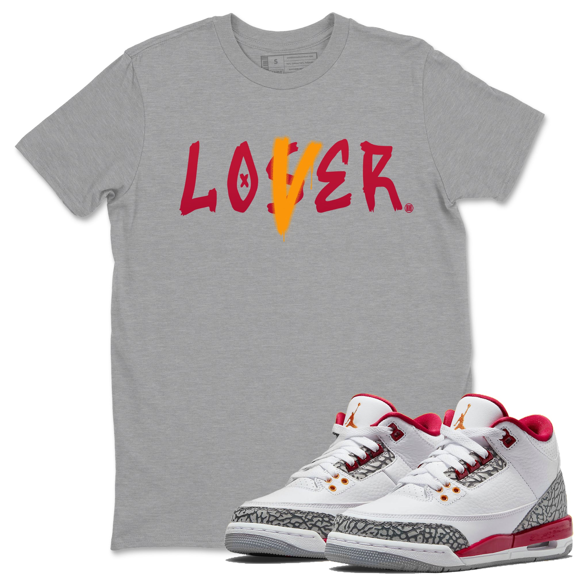Loser Lover Unisex Tops - Air Jordan 3 Cardinal