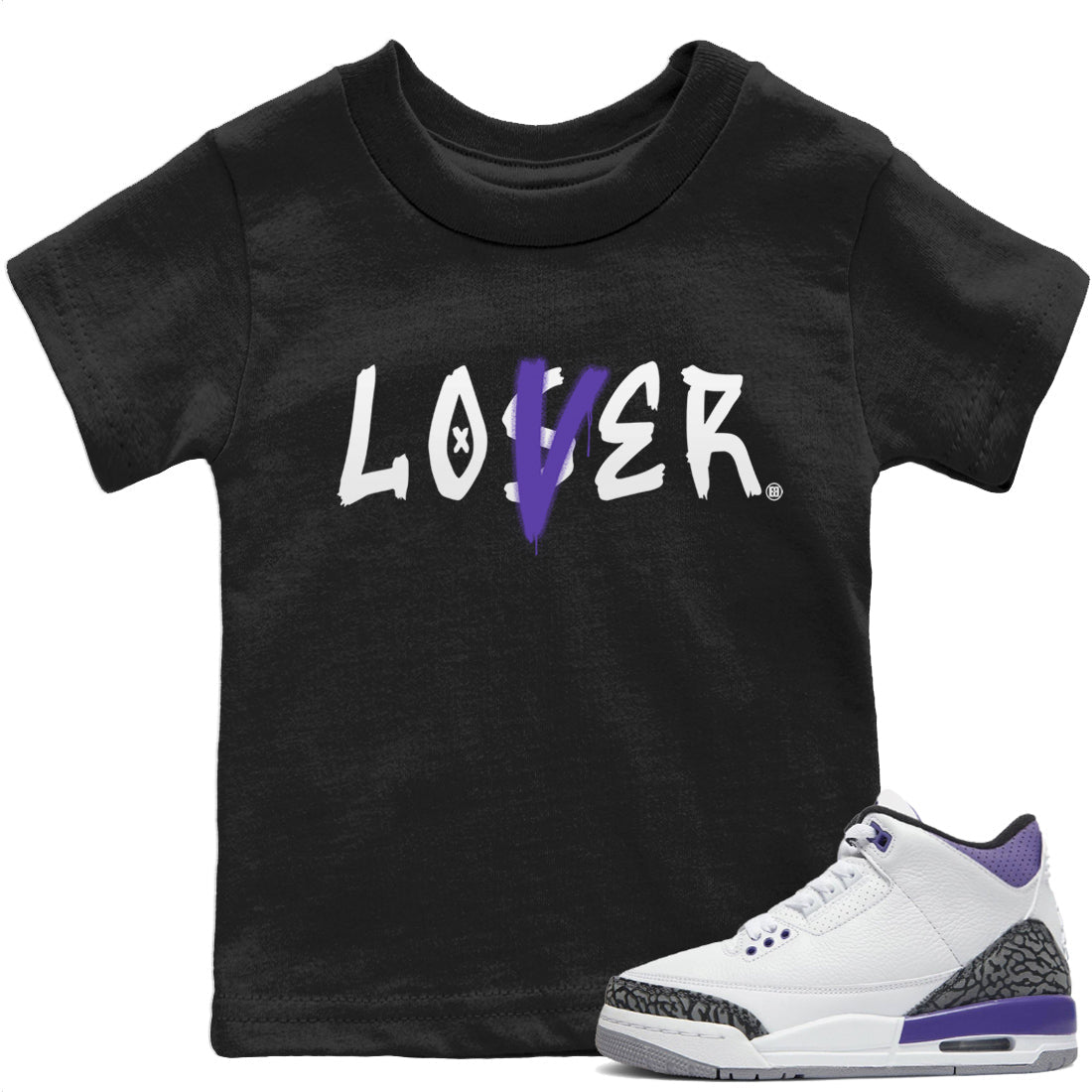 Loser Lover Kids Tops - Air Jordan 3 Dark Iris