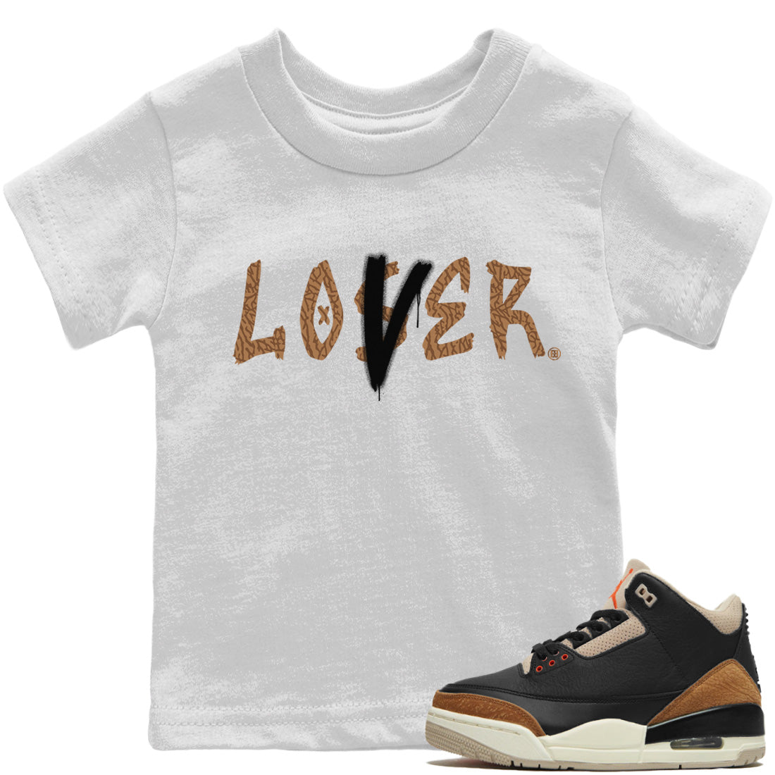 Loser Lover Kids Tops - Air Jordan 3 Desert Elephant