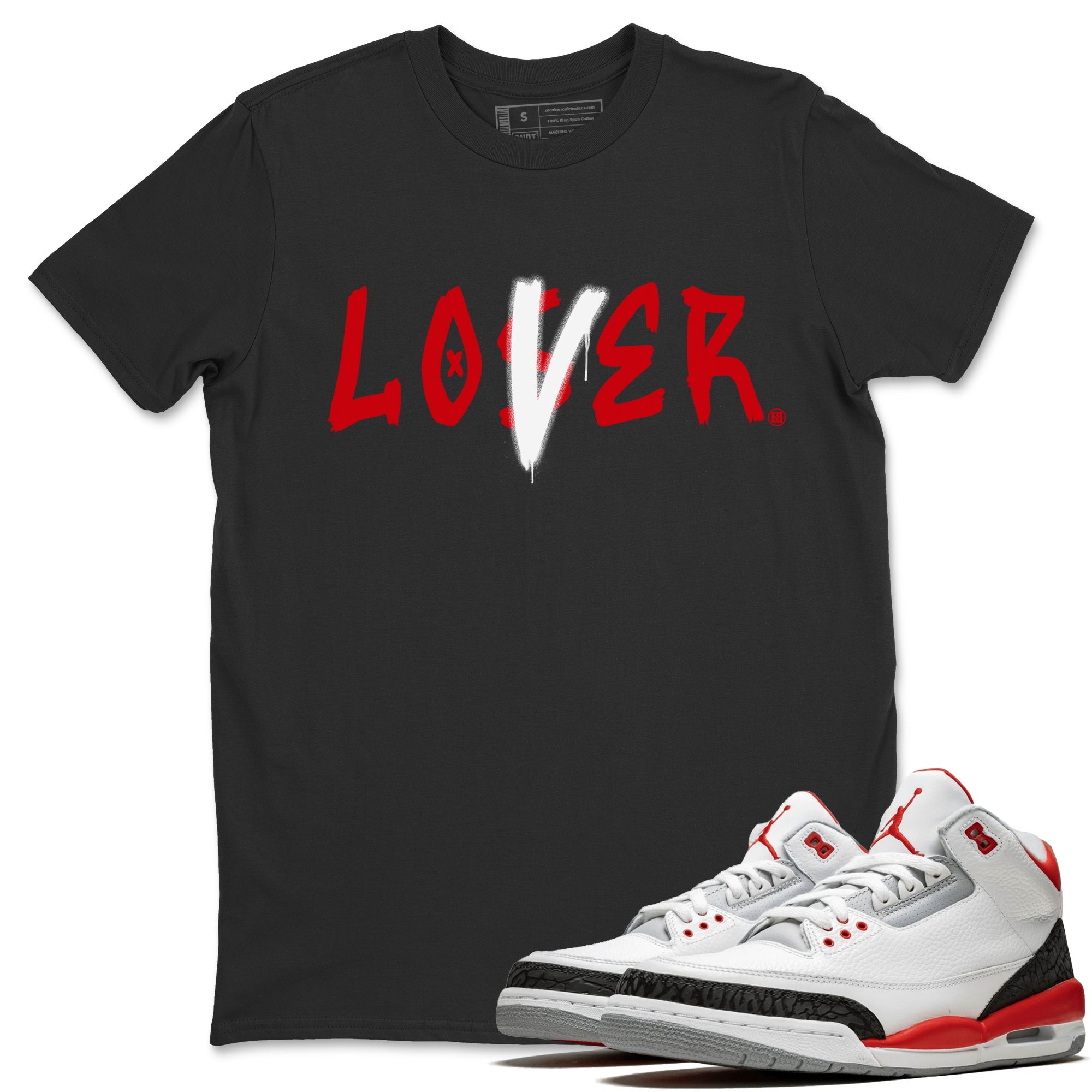 Loser Lover Unisex Tops - Air Jordan 3 Fire Red