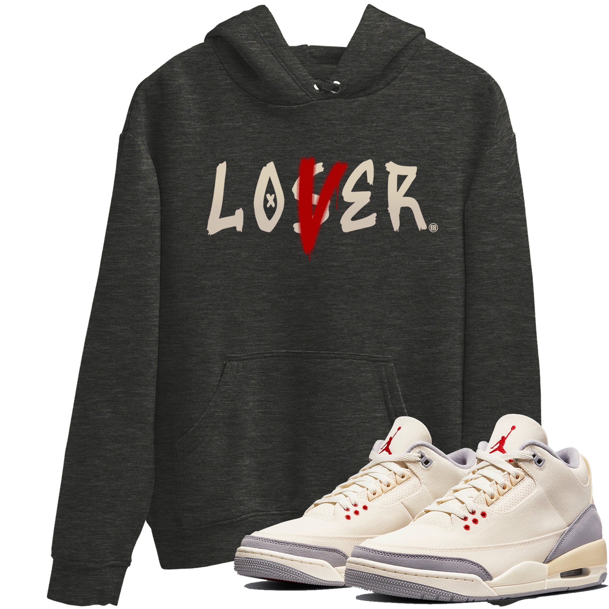 Loser Lover Unisex Tops - Air Jordan 3 Muslin