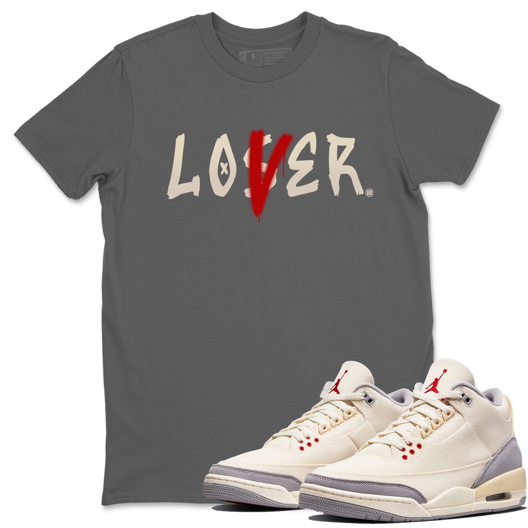 Loser Lover Unisex Tops - Air Jordan 3 Muslin
