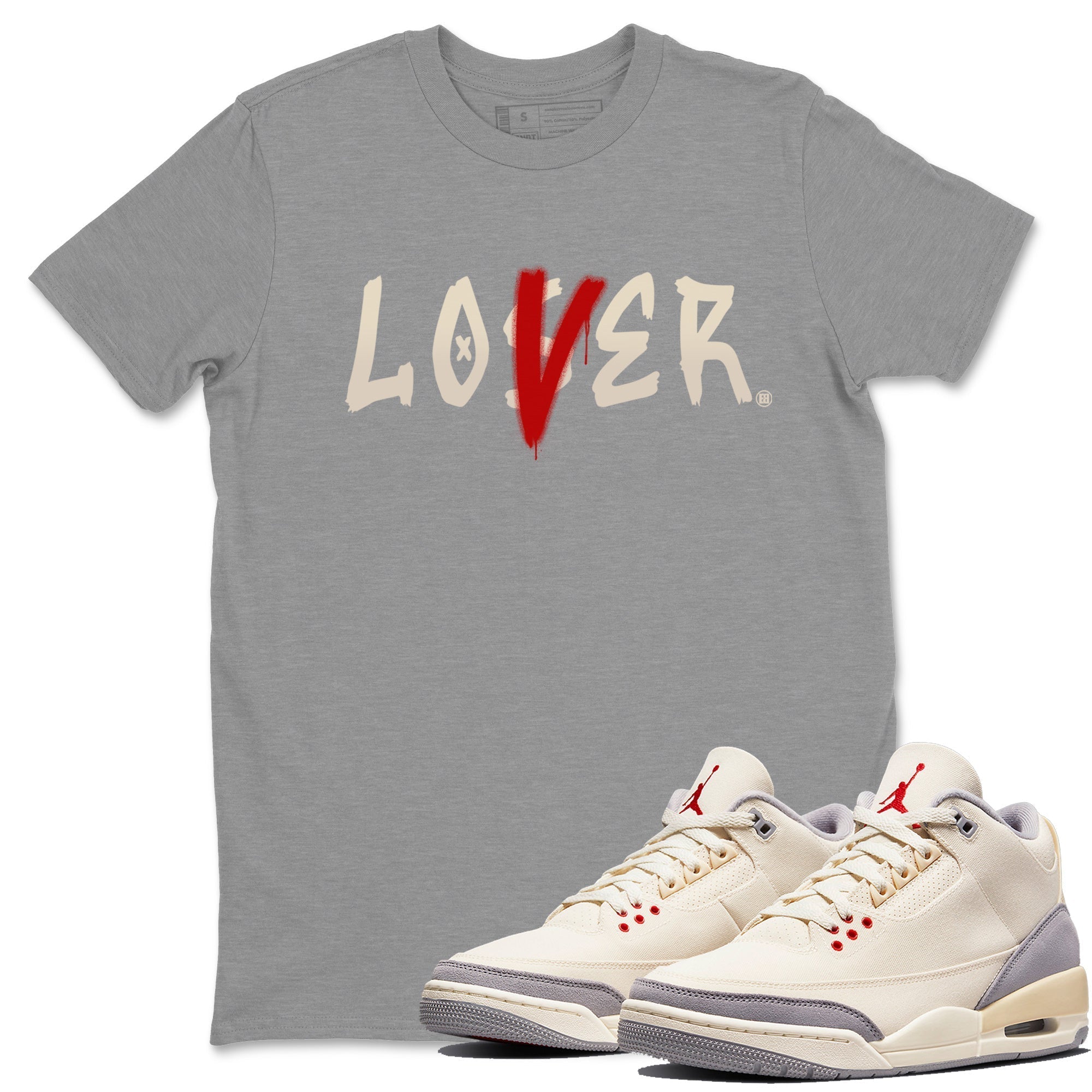 Loser Lover Unisex Tops - Air Jordan 3 Muslin